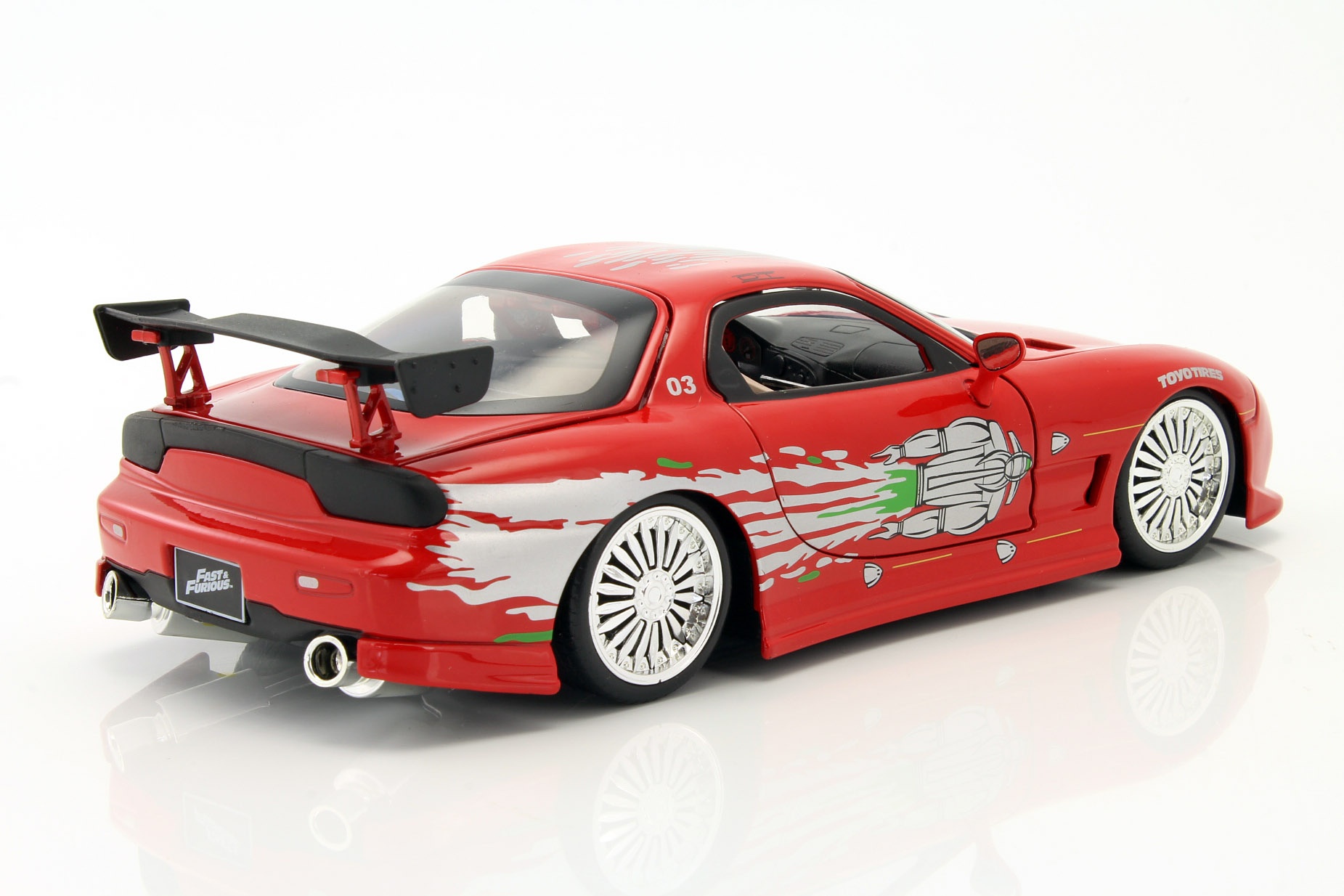 Dom's Mazda RX-7 Fast and Furious rot  Jada Toys
