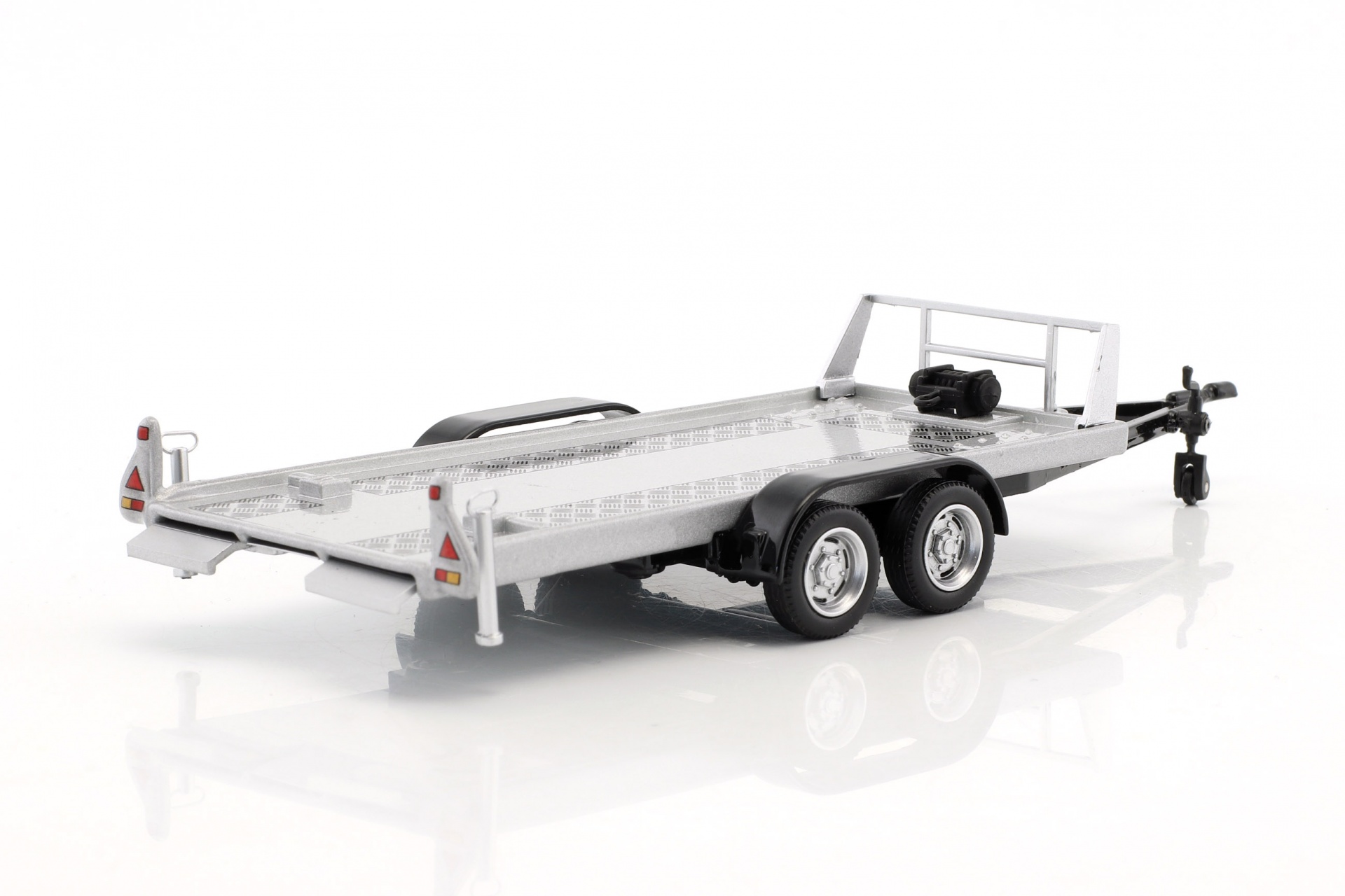 Anh&auml;nger Autotransporter-H&auml;nger mit Tandemachse silber  