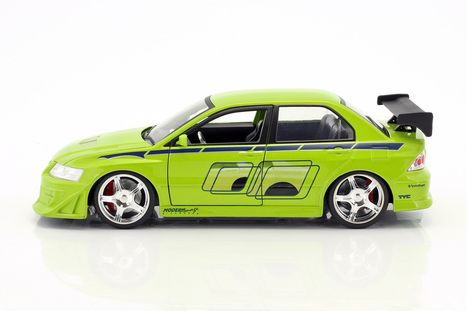 Brian's Mitsubishi Lancer Evolution VII 2 Fast 2 Furious 2003  Jada Toys