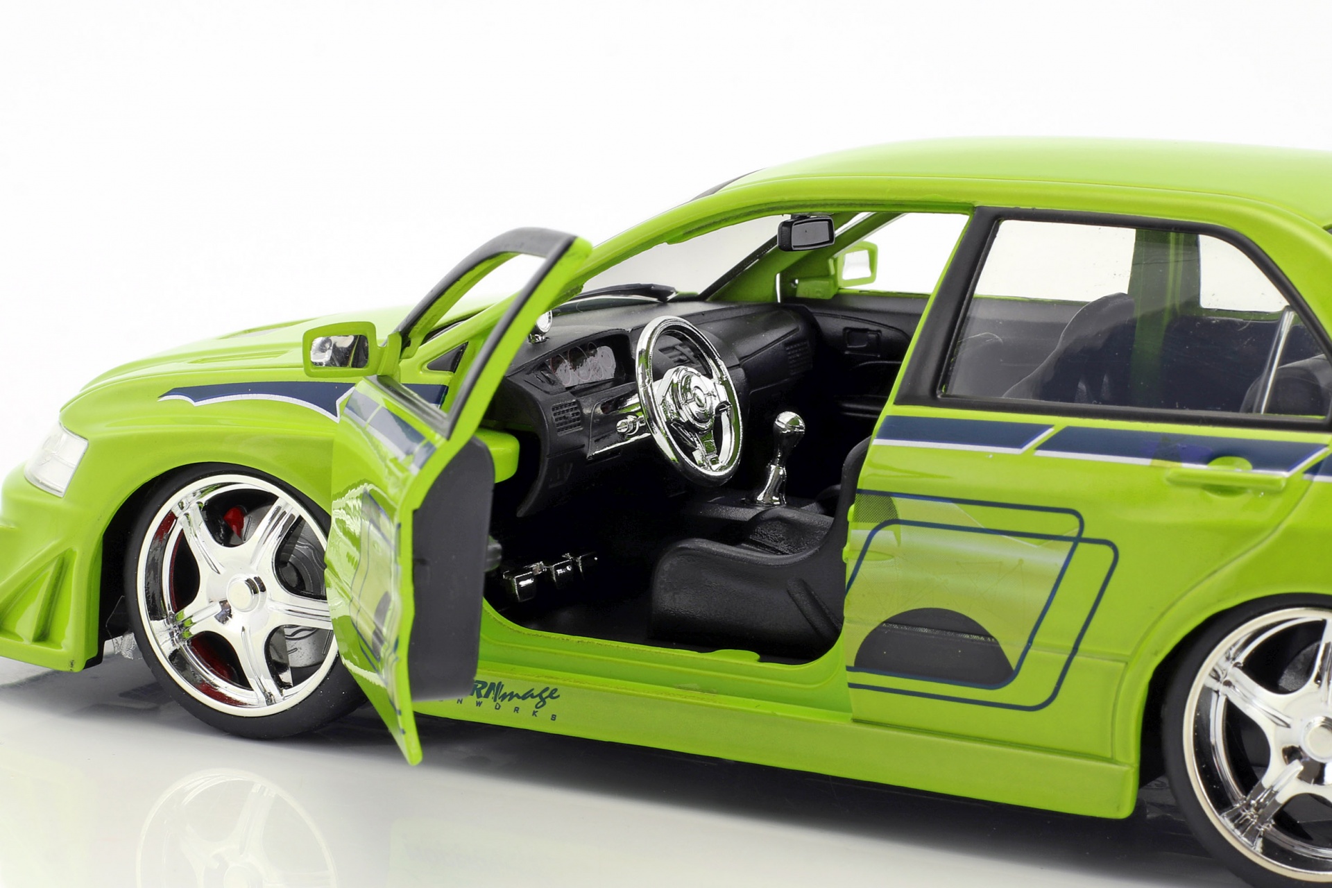Brian's Mitsubishi Lancer Evolution VII 2 Fast 2 Furious 2003  Jada Toys