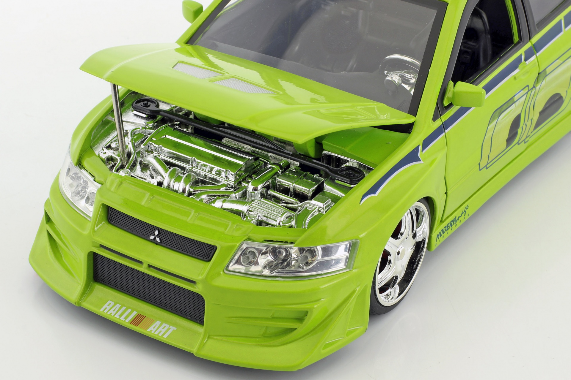 Brian's Mitsubishi Lancer Evolution VII 2 Fast 2 Furious 2003  Jada Toys