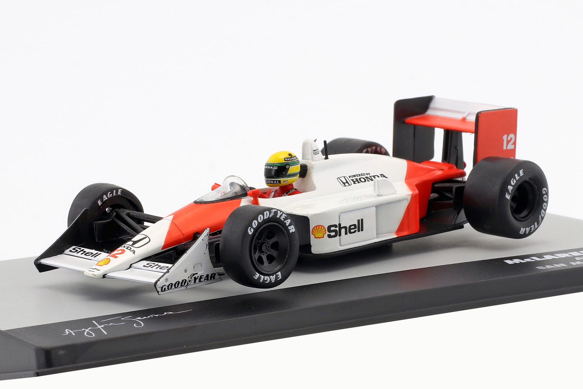 Ayrton Senna McLaren MP4/4 #12 Sieger San Marino GP Formel 1 1988  