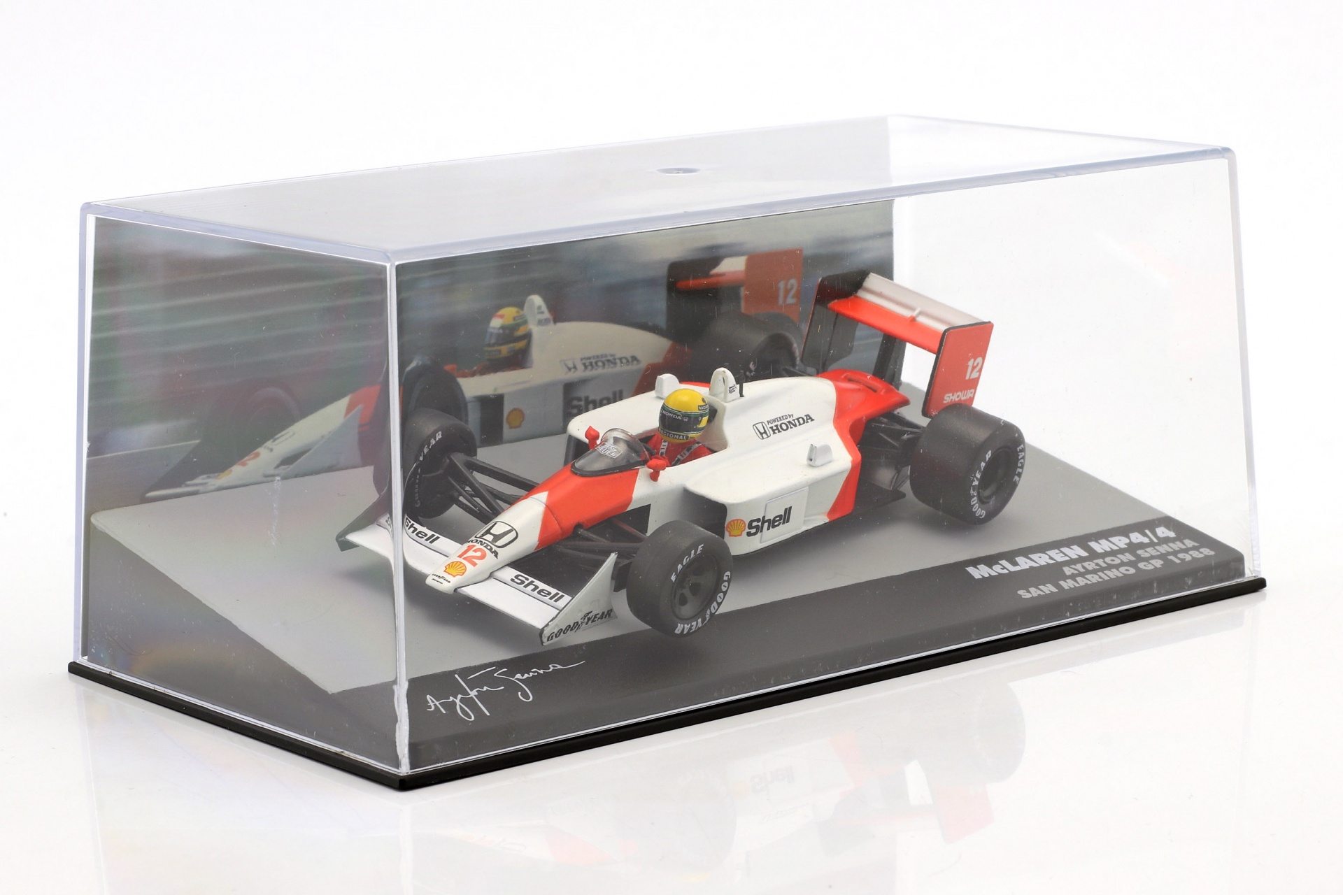 Ayrton Senna McLaren MP4/4 #12 Sieger San Marino GP Formel 1 1988  