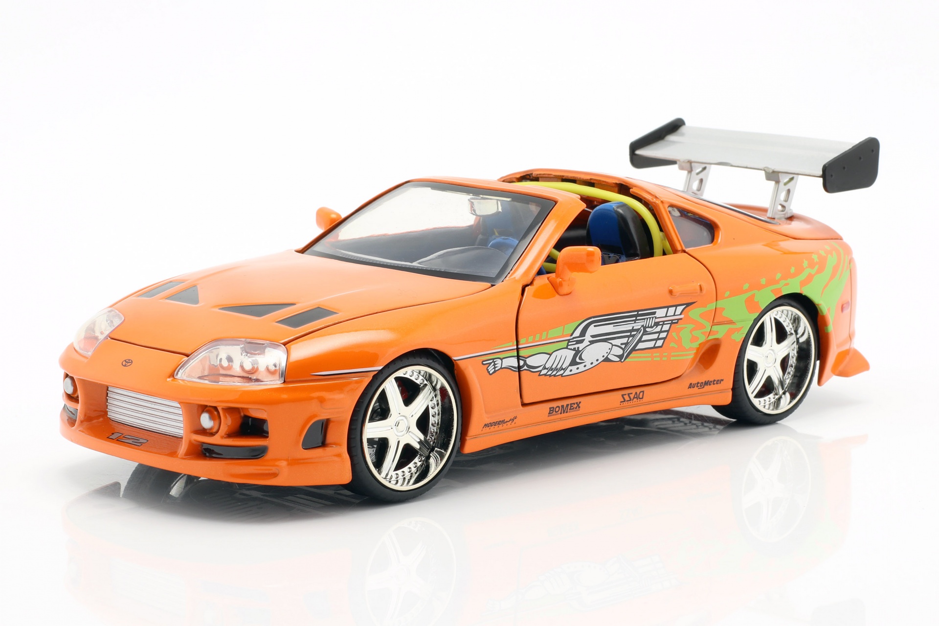 Brian's Toyota Supra 1995 Film Fast & Furious (2001) mit Figur  Jada Toys