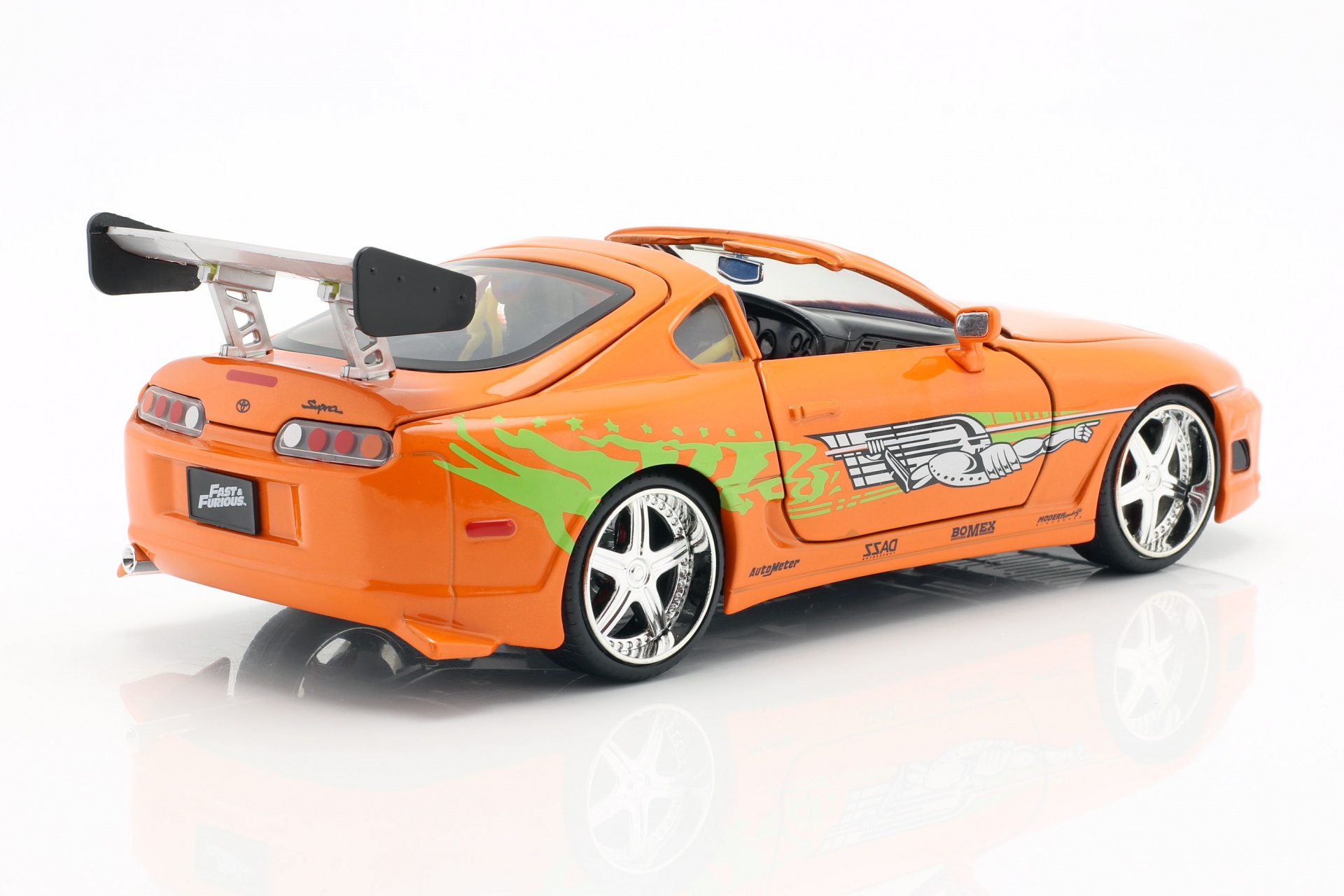 Brian's Toyota Supra 1995 Film Fast & Furious (2001) mit Figur  Jada Toys