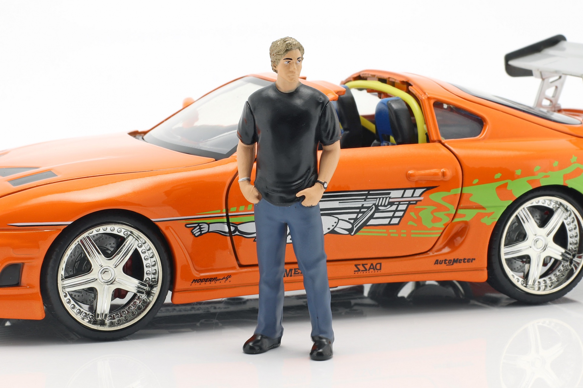 Brian's Toyota Supra 1995 Film Fast & Furious (2001) mit Figur  Jada Toys