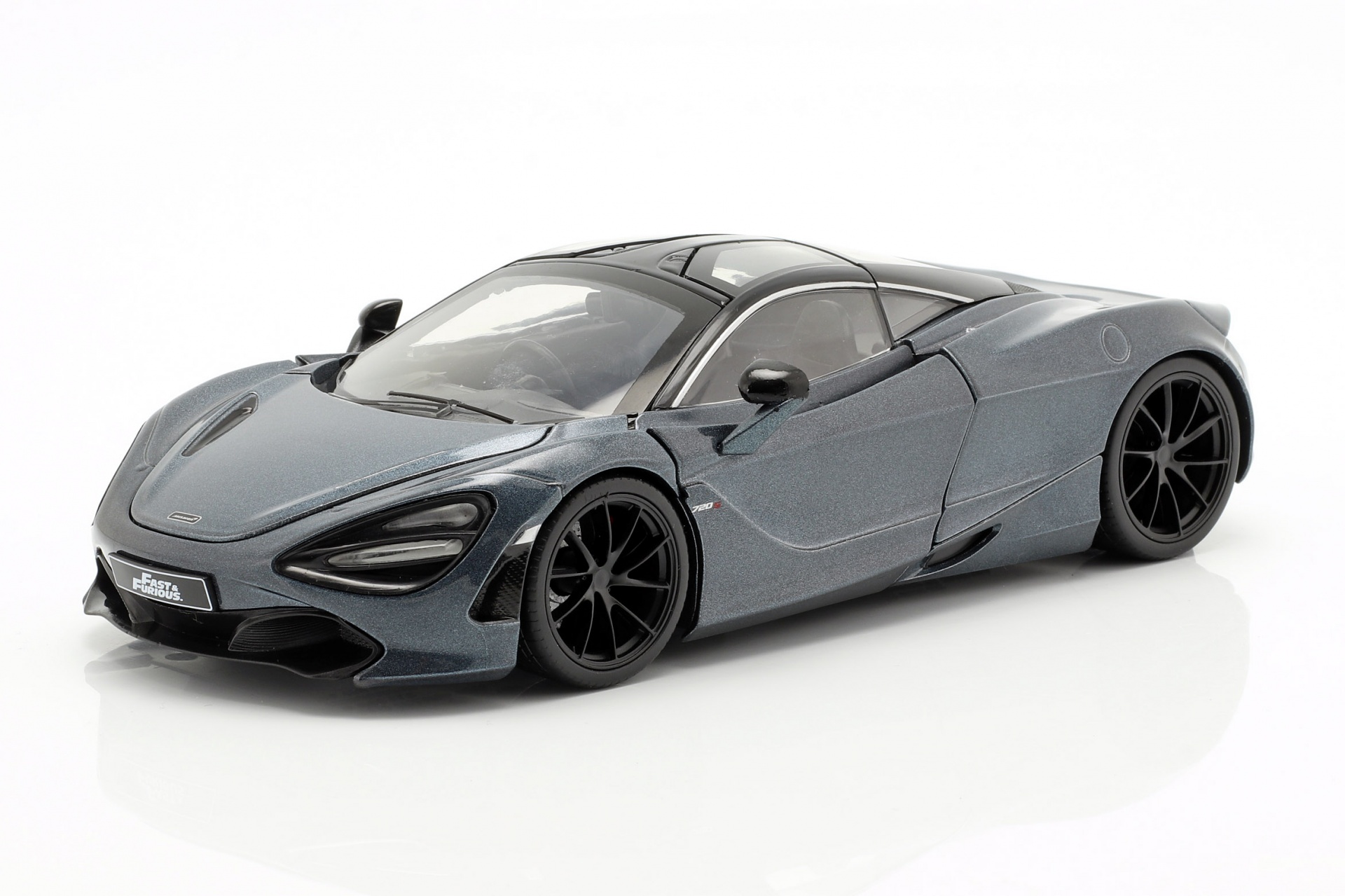 Shaw's McLaren 720S Film Fast & Furious Hobbs & Shaw (2019) grau metallic  Jada Toys