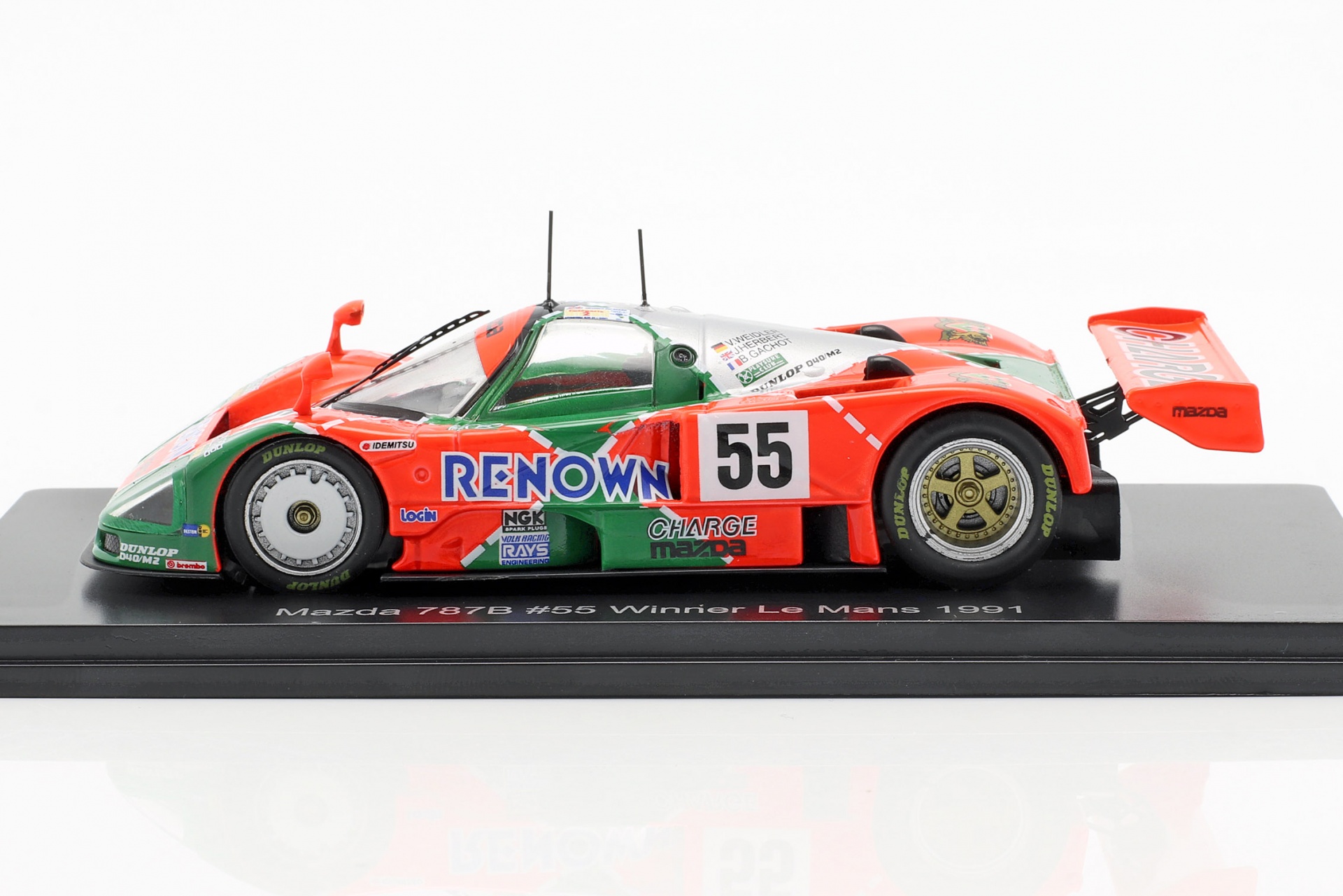 Mazda 787B #55 Sieger 24h LeMans 1991 Weidler, Herbert, Gachot  