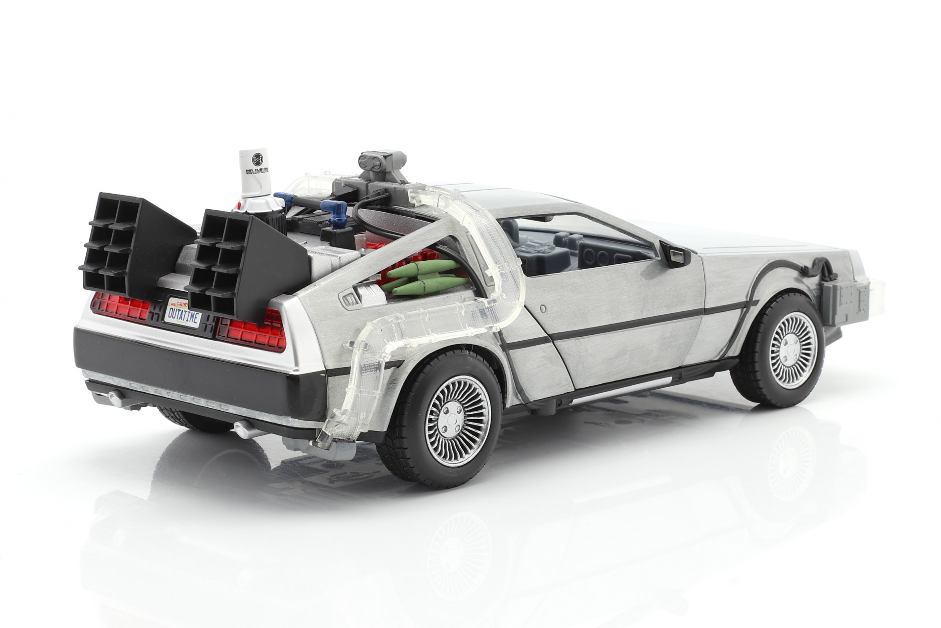 DeLorean Time Machine Flying Wheel Version Back to the Future II (1989) silber  Jada Toys
