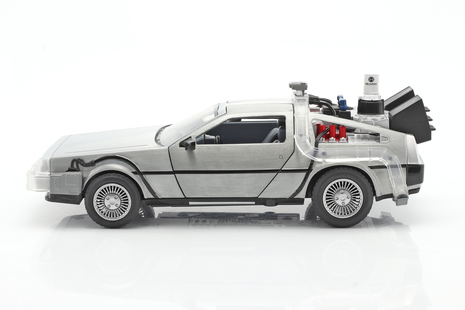 DeLorean Time Machine Flying Wheel Version Back to the Future II (1989) silber  Jada Toys
