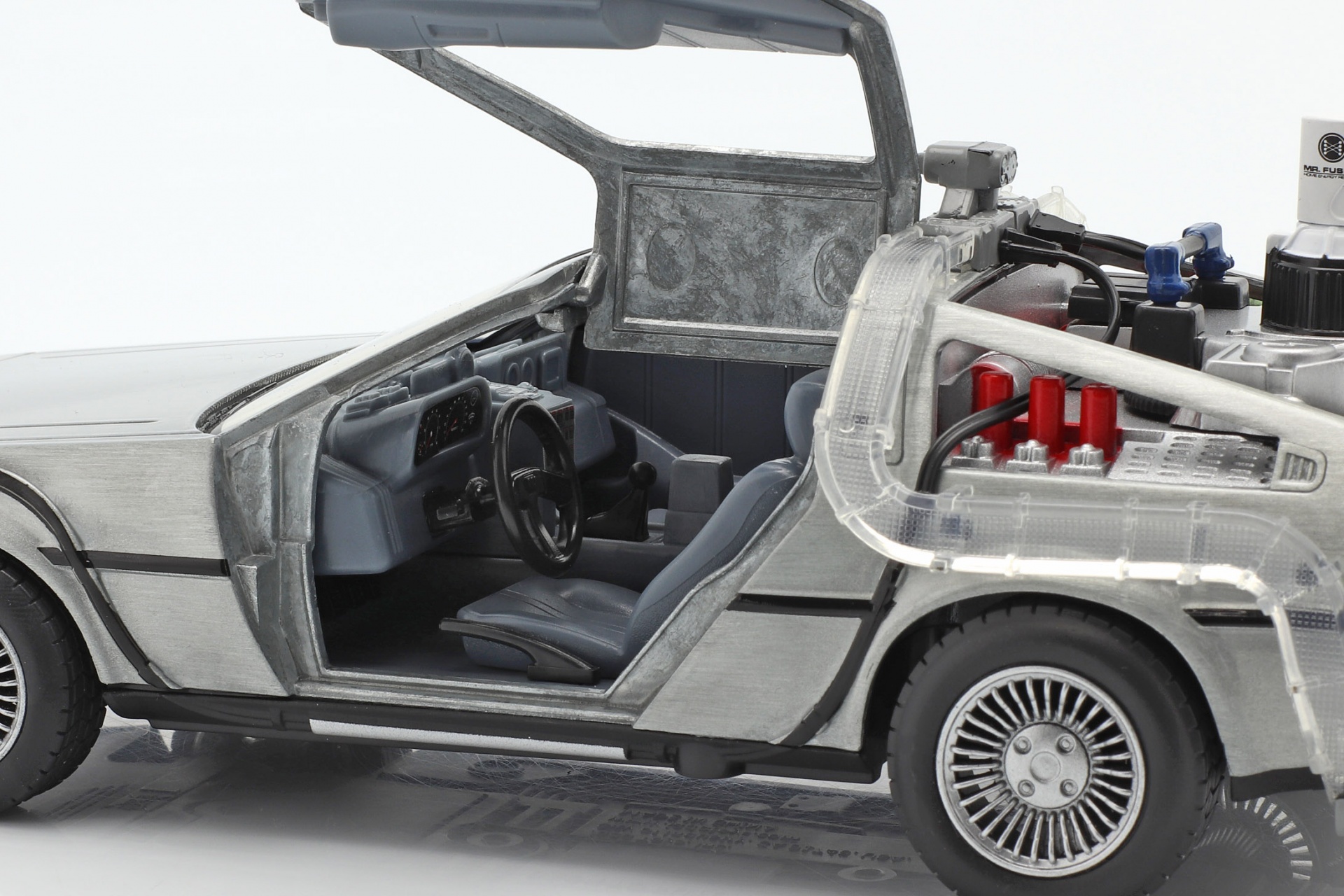 DeLorean Time Machine Flying Wheel Version Back to the Future II (1989) silber  Jada Toys