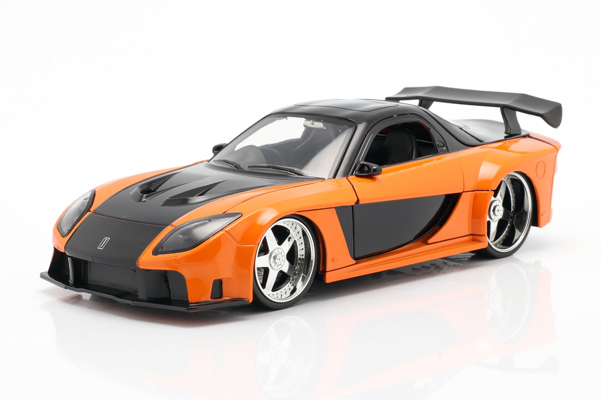 Han's Mazda RX-7 Fast & Furious Tokyo Drift (2006) orange / schwarz  Jada Toys