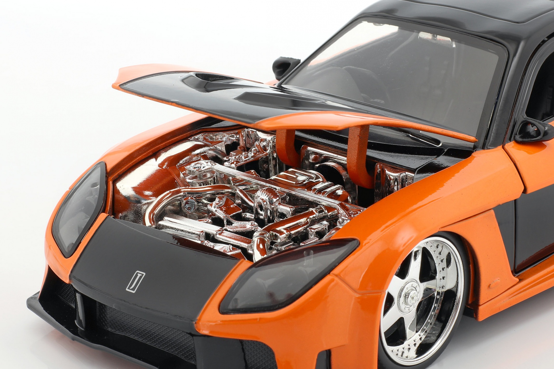 Han's Mazda RX-7 Fast & Furious Tokyo Drift (2006) orange / schwarz  Jada Toys