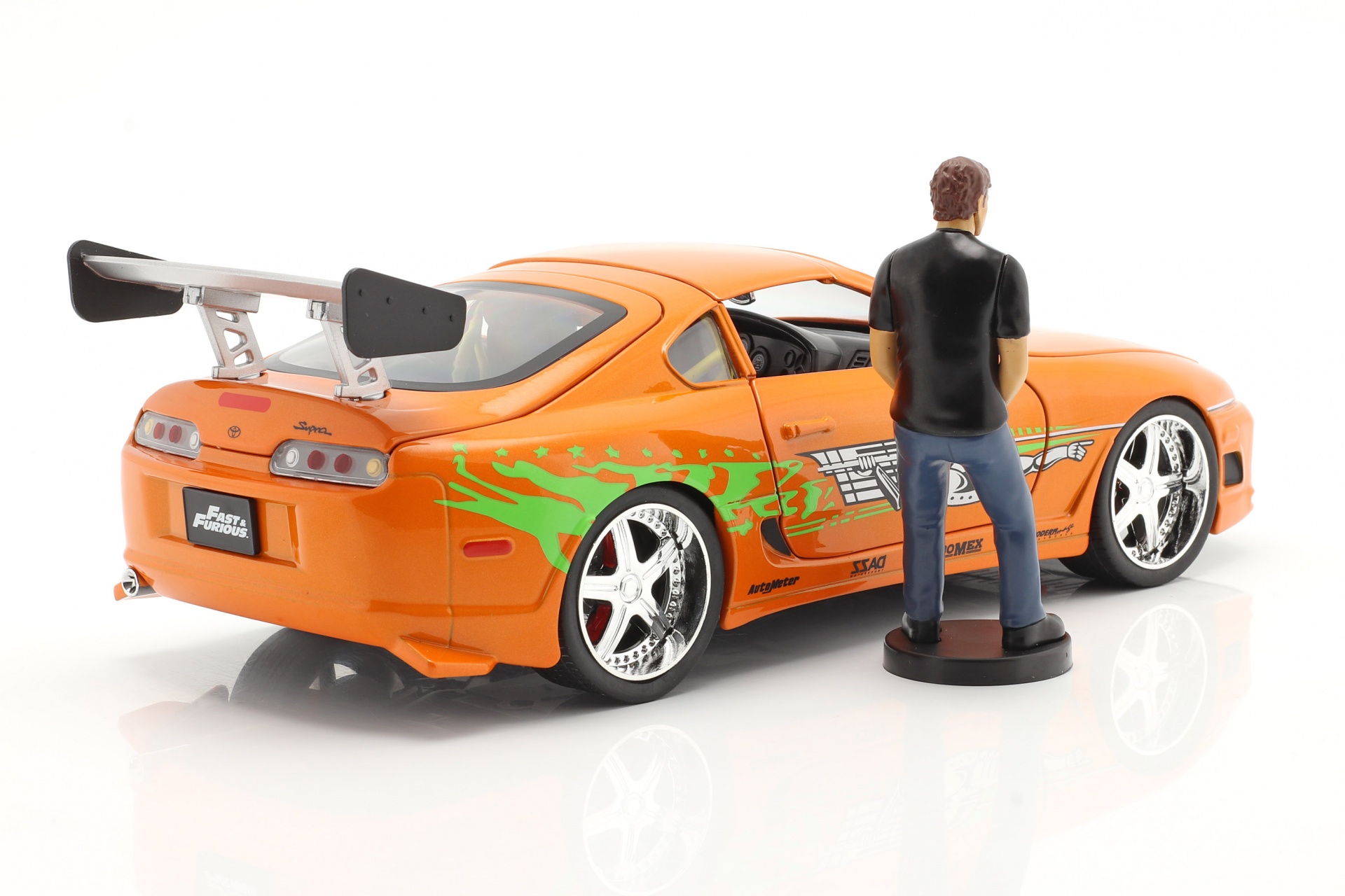 Brian's Toyota Supra 1995 Film Fast & Furious (2001) mit Figur  Jada Toys