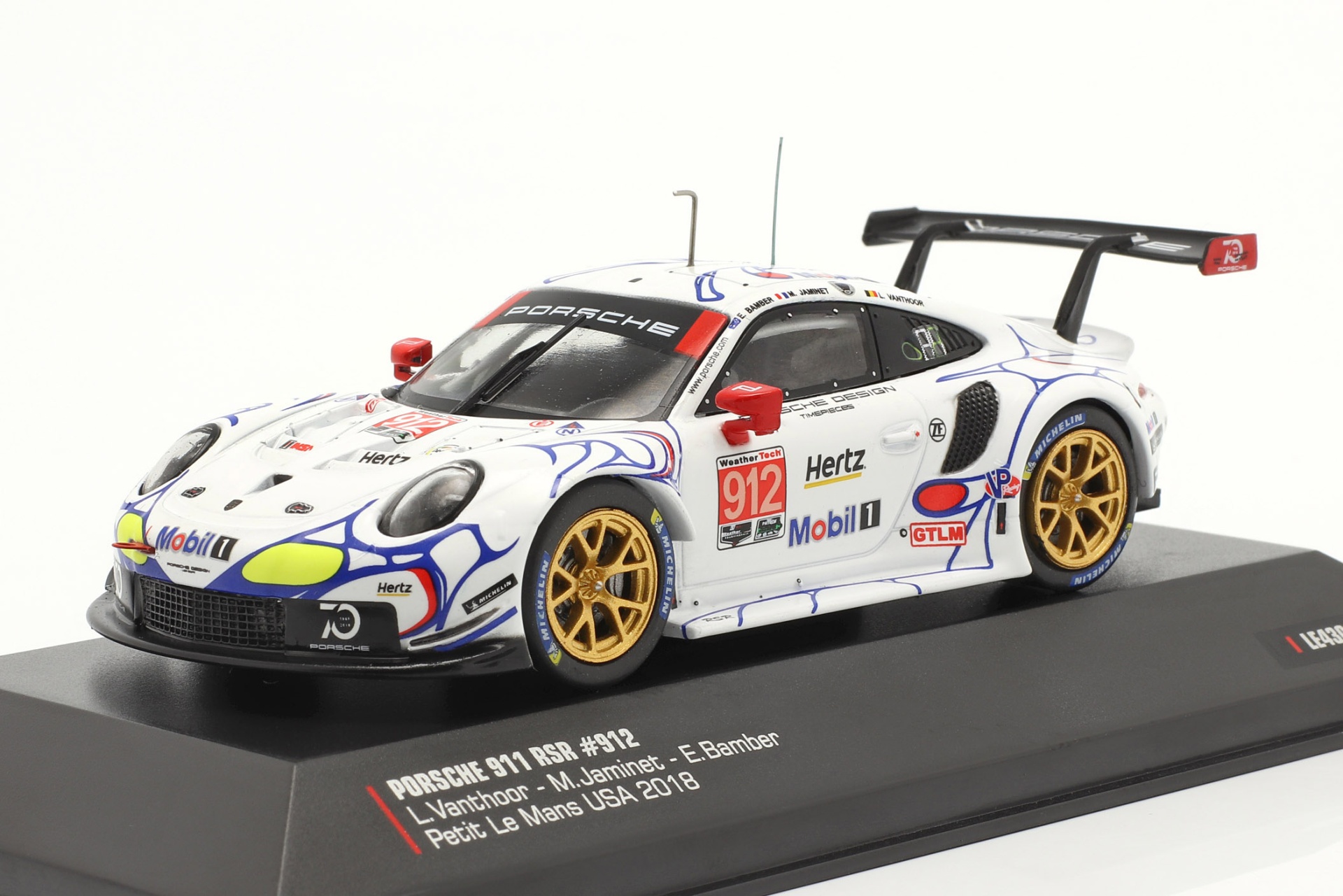 Porsche 911 (991) RSR #912 2nd GTLM-Klasse Petit LeMans 2018 Porsche GT Team  