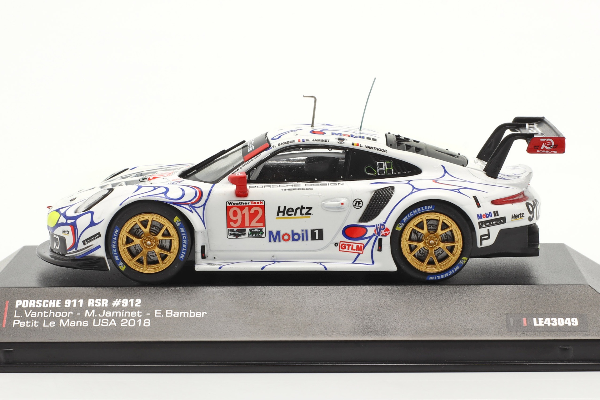Porsche 911 (991) RSR #912 2nd GTLM-Klasse Petit LeMans 2018 Porsche GT Team  
