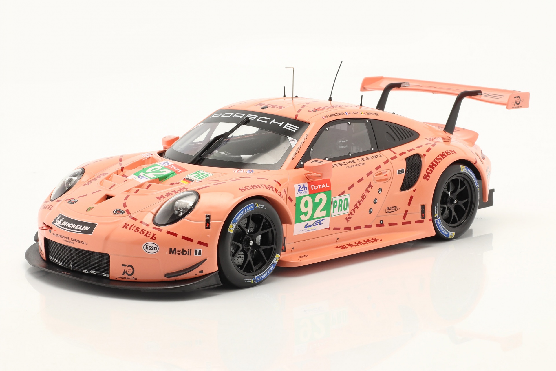 Porsche 911 (991) RSR #92 Sieger LMGTE-Klasse  24h LeMans 2018 Pink Pig  