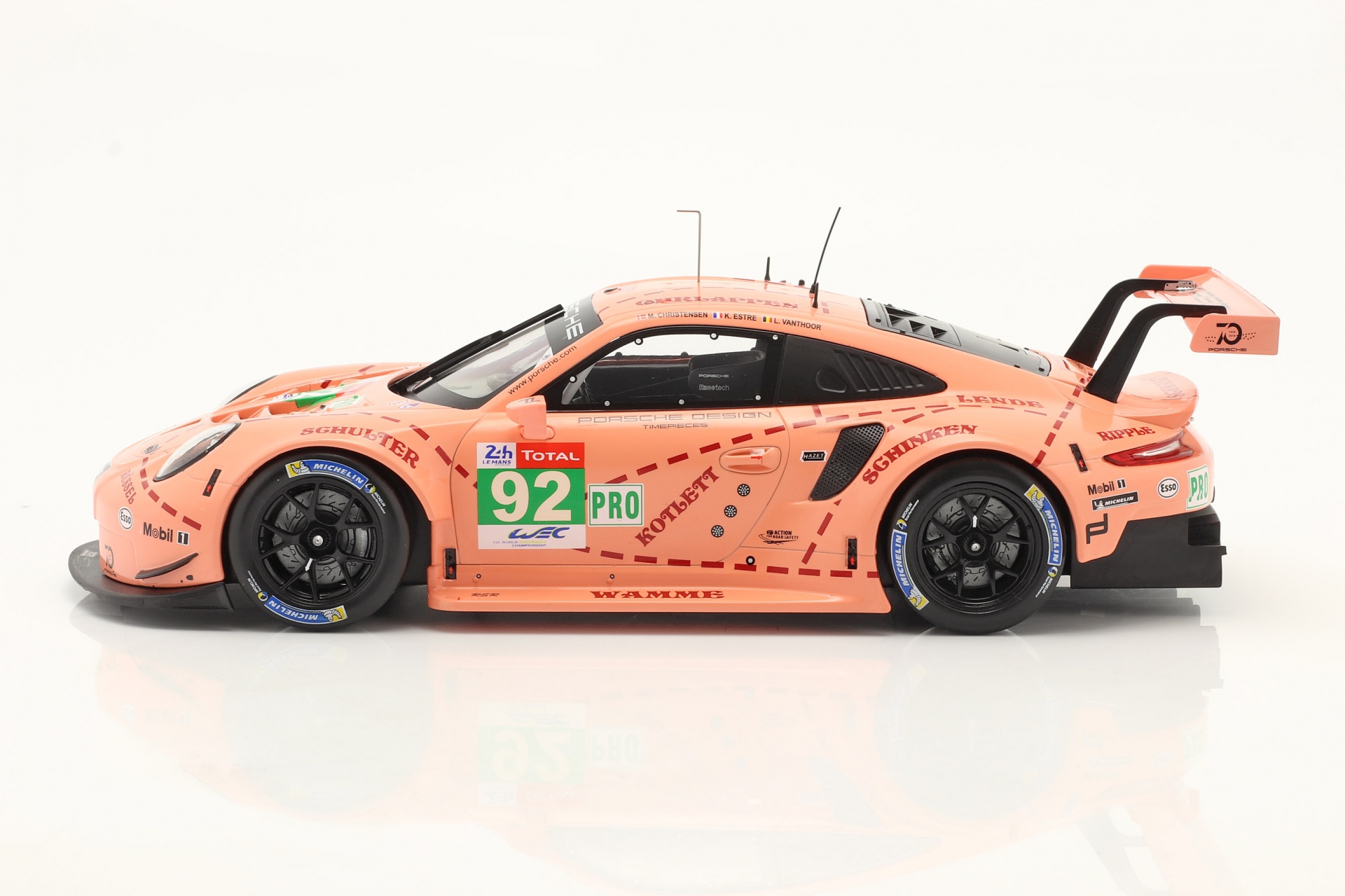 Porsche 911 (991) RSR #92 Sieger LMGTE-Klasse  24h LeMans 2018 Pink Pig  