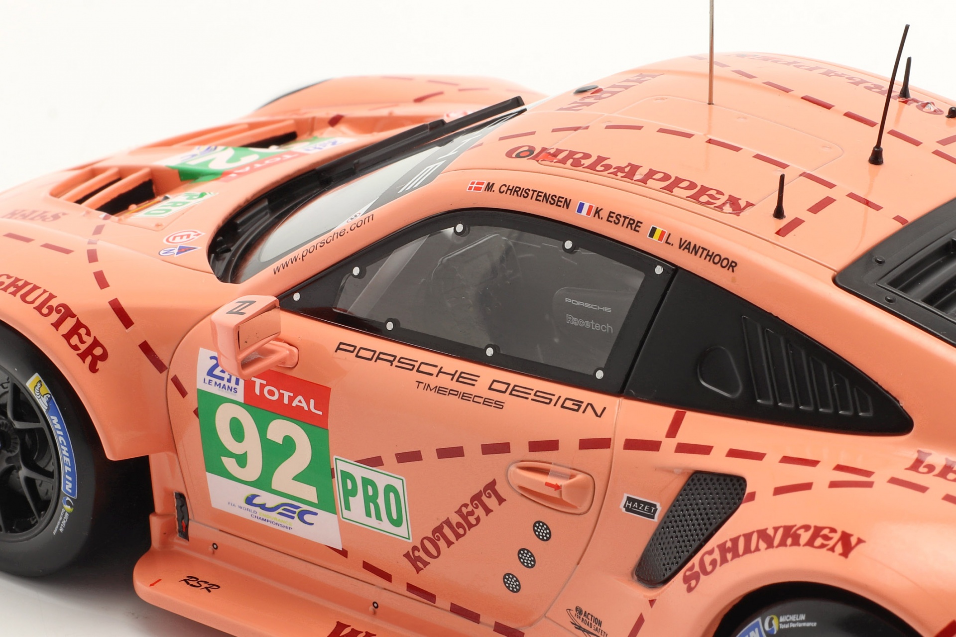 Porsche 911 (991) RSR #92 Sieger LMGTE-Klasse  24h LeMans 2018 Pink Pig  