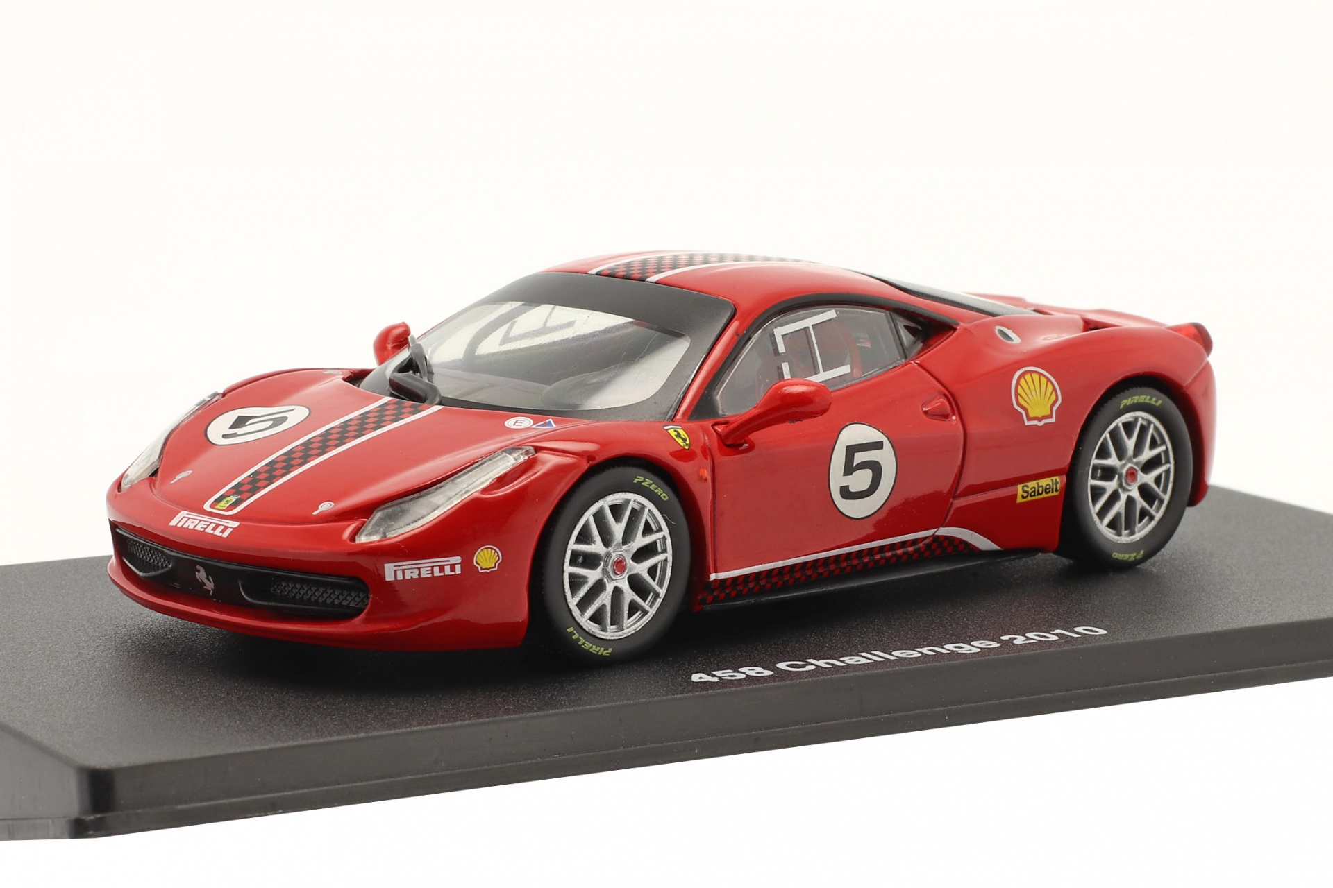 Ferrari 458 Challenge #5 Baujahr 2010 mit Vitrine rot  