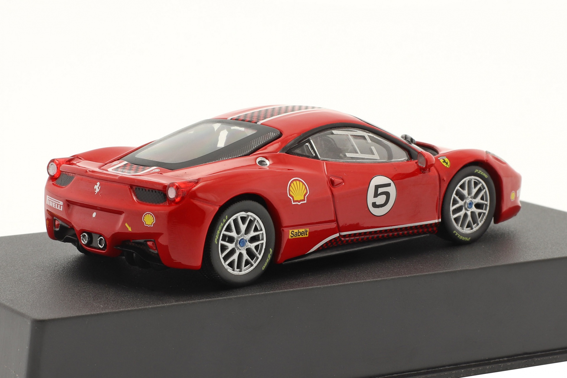 Ferrari 458 Challenge #5 Baujahr 2010 mit Vitrine rot  