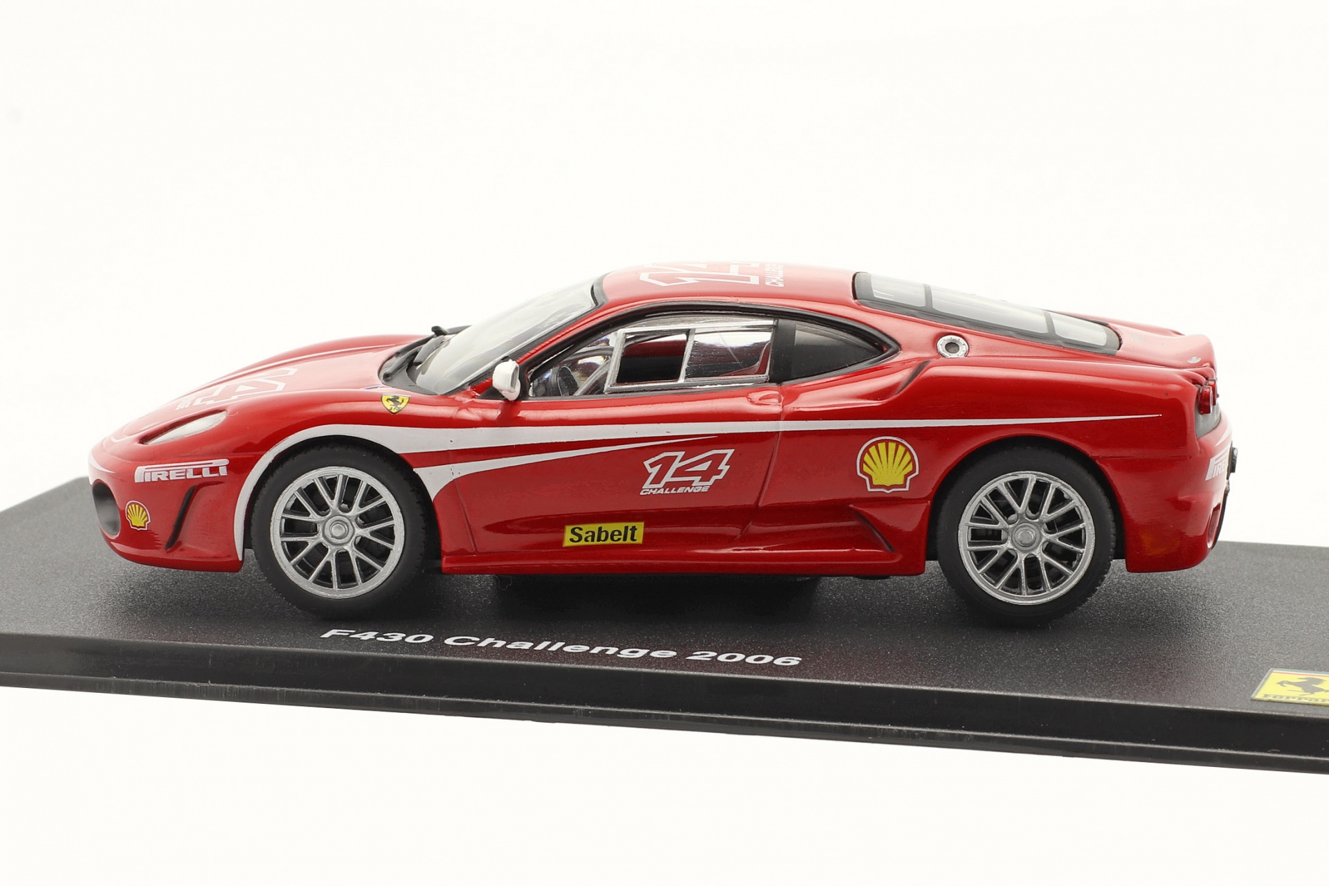 Ferrari F430 Challenge #14 Baujahr 2006 mit Vitrine rot / wei&szlig;  
