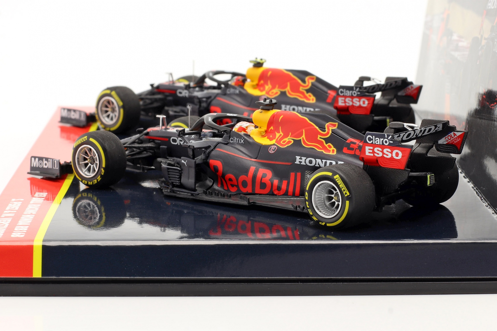 Verstappen #33 & Perez #11 2-Car Set Red Bull Racing RB16B Formel 1 2021  