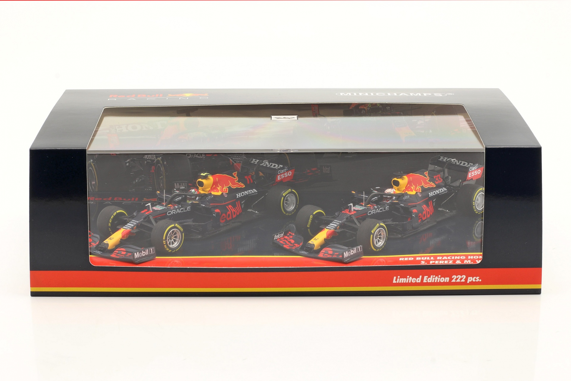 Verstappen #33 & Perez #11 2-Car Set Red Bull Racing RB16B Formel 1 2021  