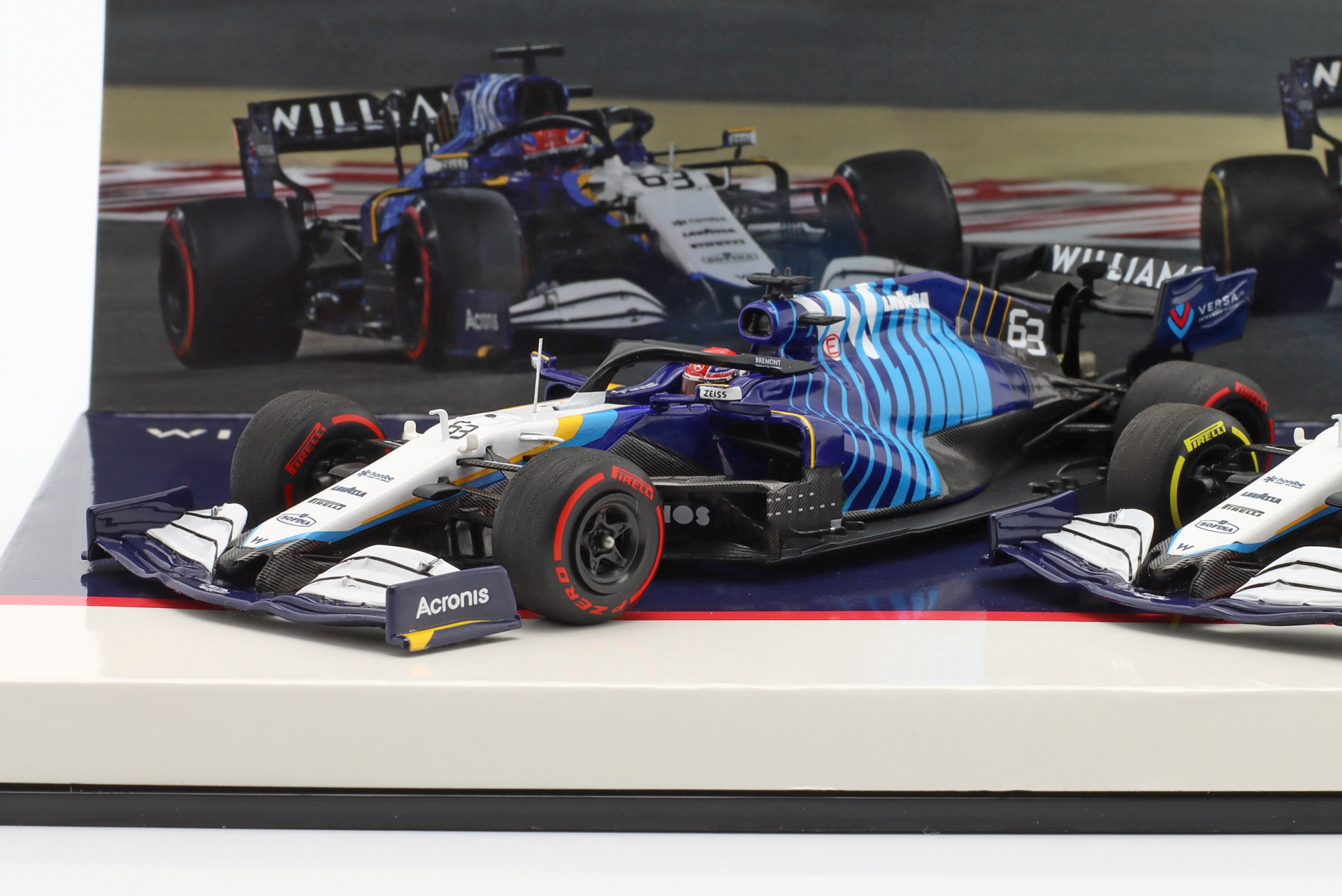 Russell #63 & Latifi #6 2-Car Set Williams FW43B Formel 1 2021  