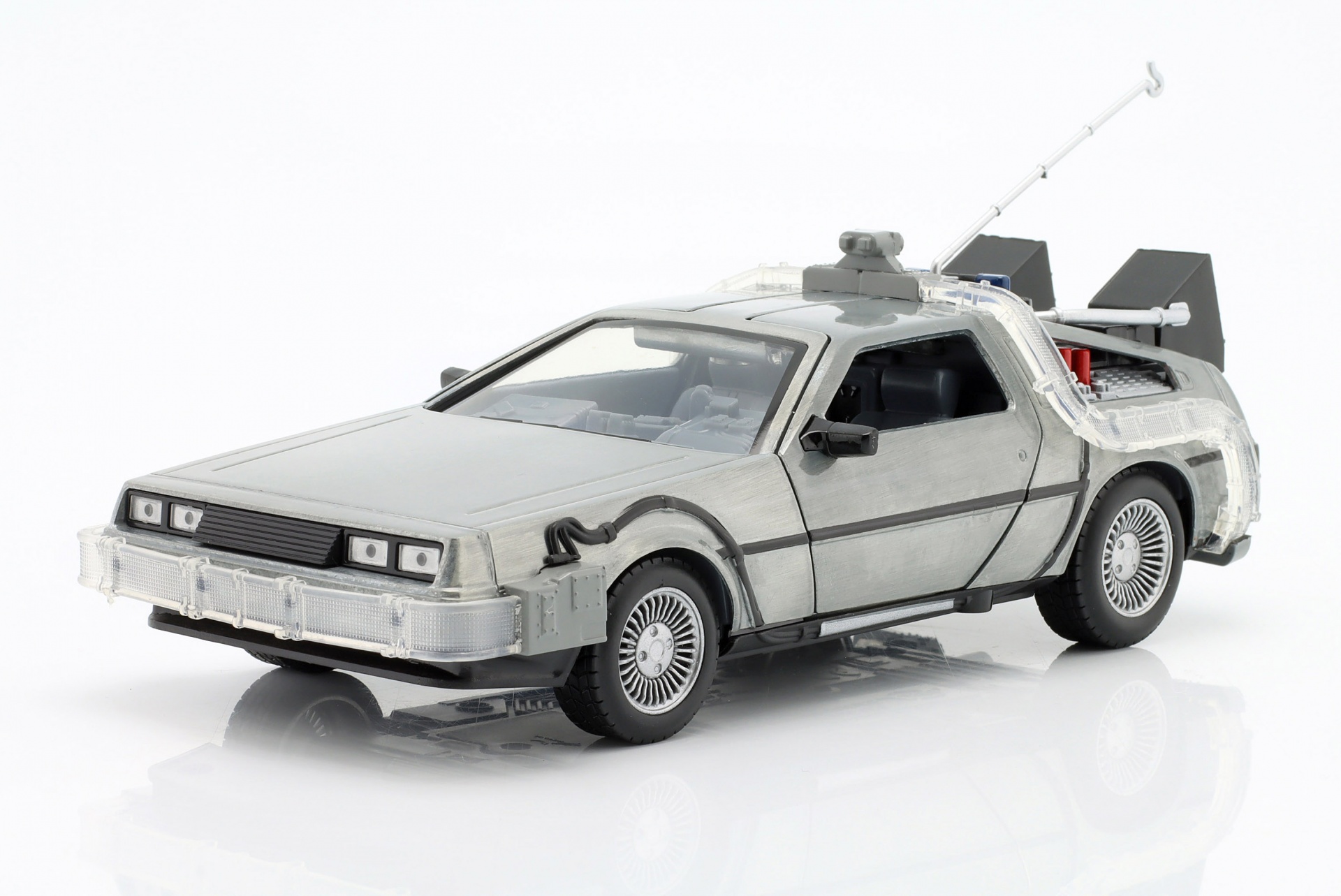 DeLorean Time Machine Back to the Future (1985) silbergrau  Jada Toys