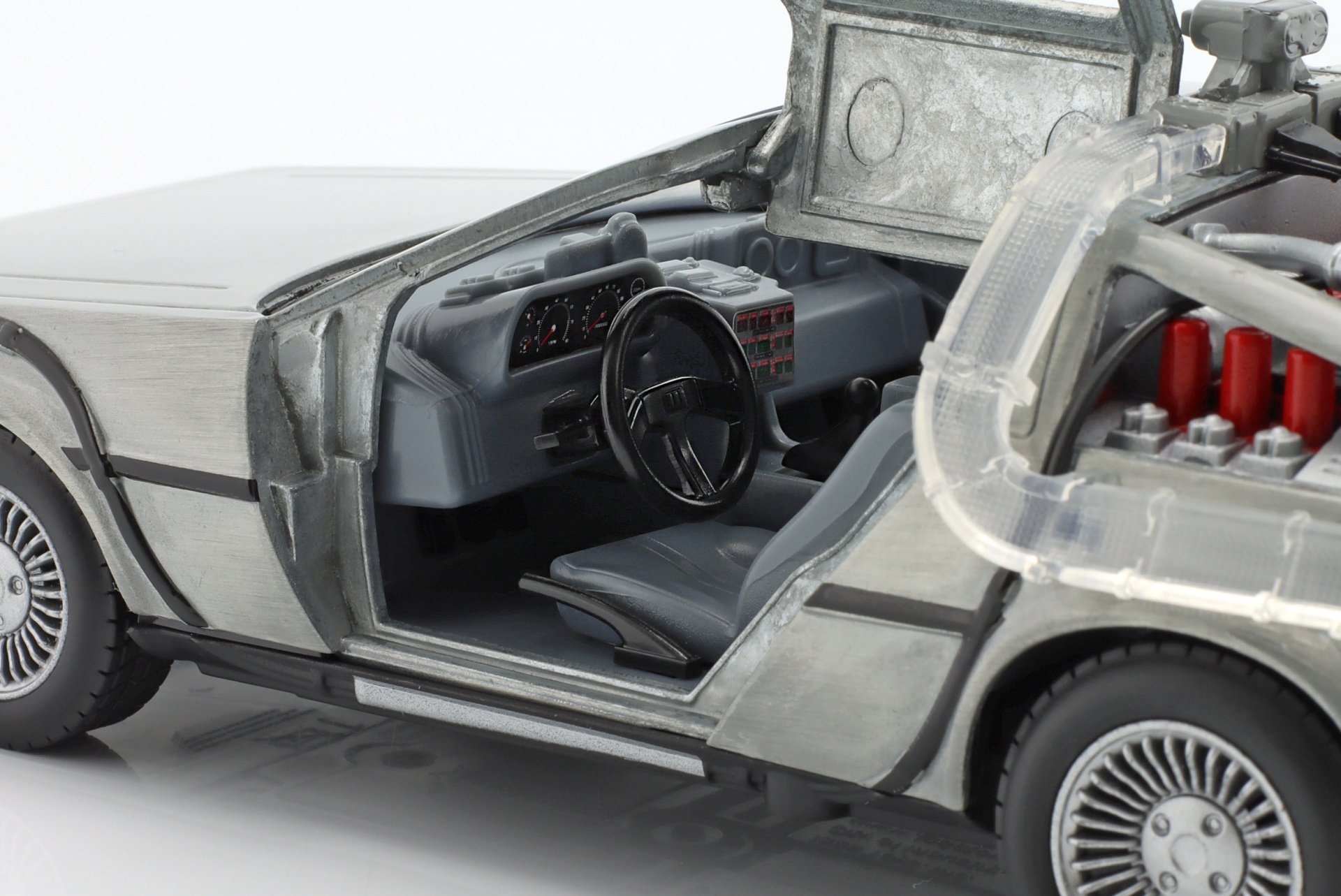 DeLorean Time Machine Back to the Future (1985) silbergrau  Jada Toys