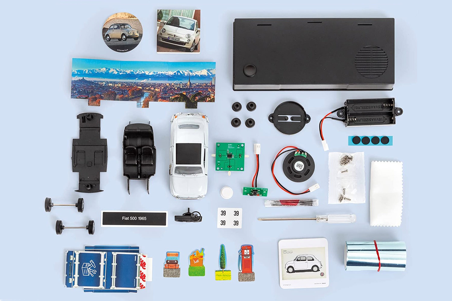 Fiat 500 Adventskalender: Fiat 500 1965 wei&szlig;  