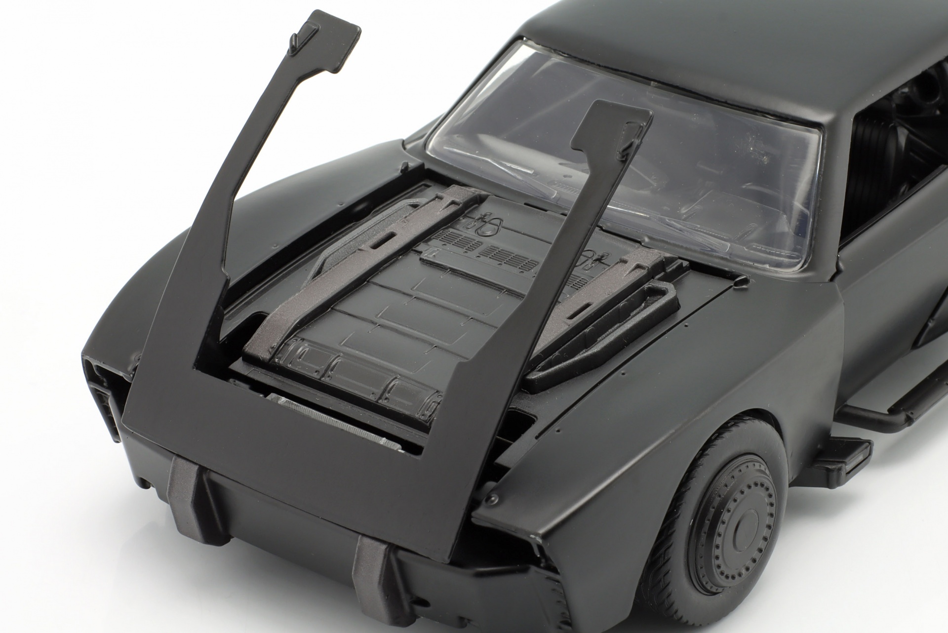 Batmobil mit Batman Figur Film The Batman (2022) schwarz  Jada Toys