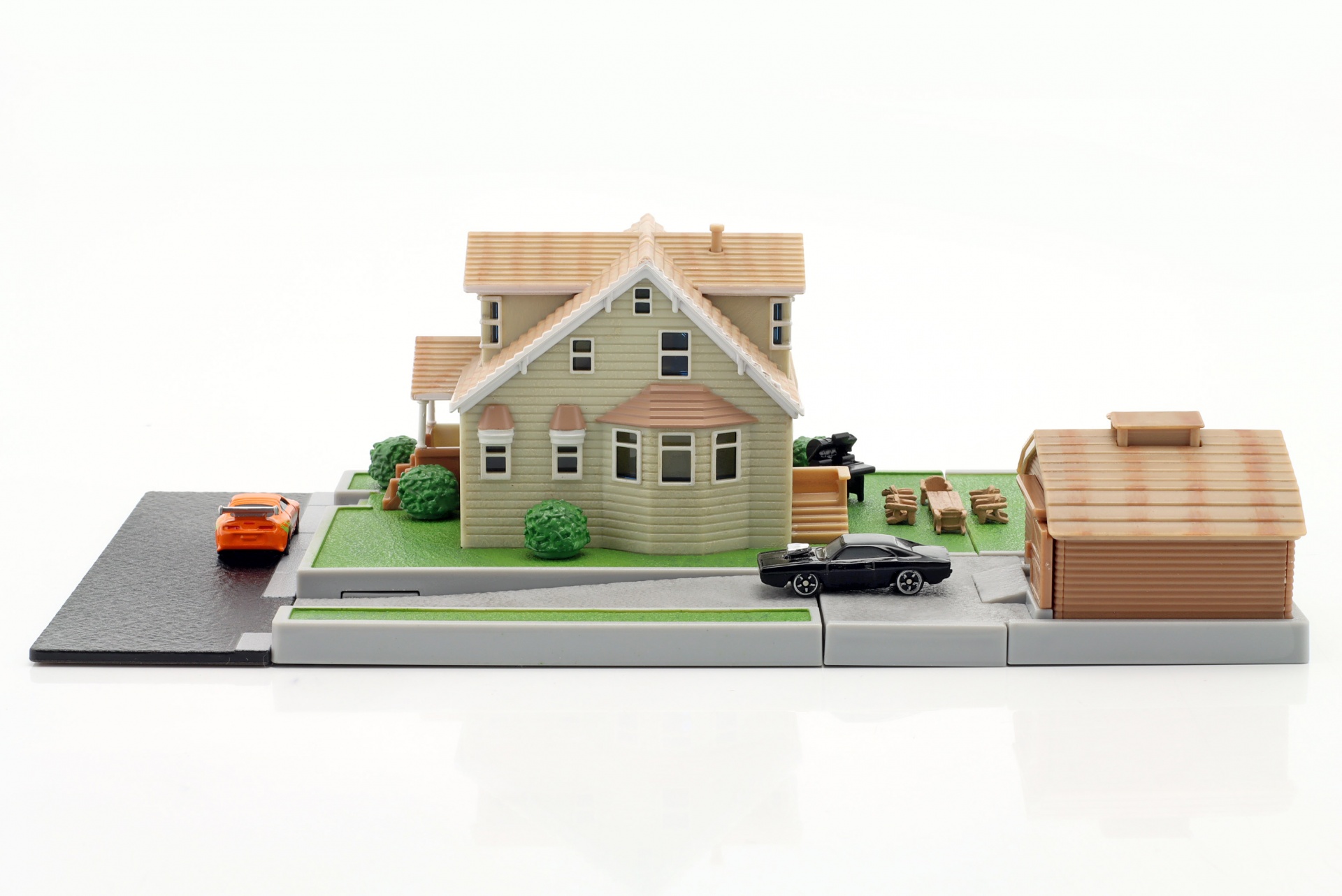 Dom Toretto's Haus mit Garage Fast & Furious Diorama-Set Jada Toys