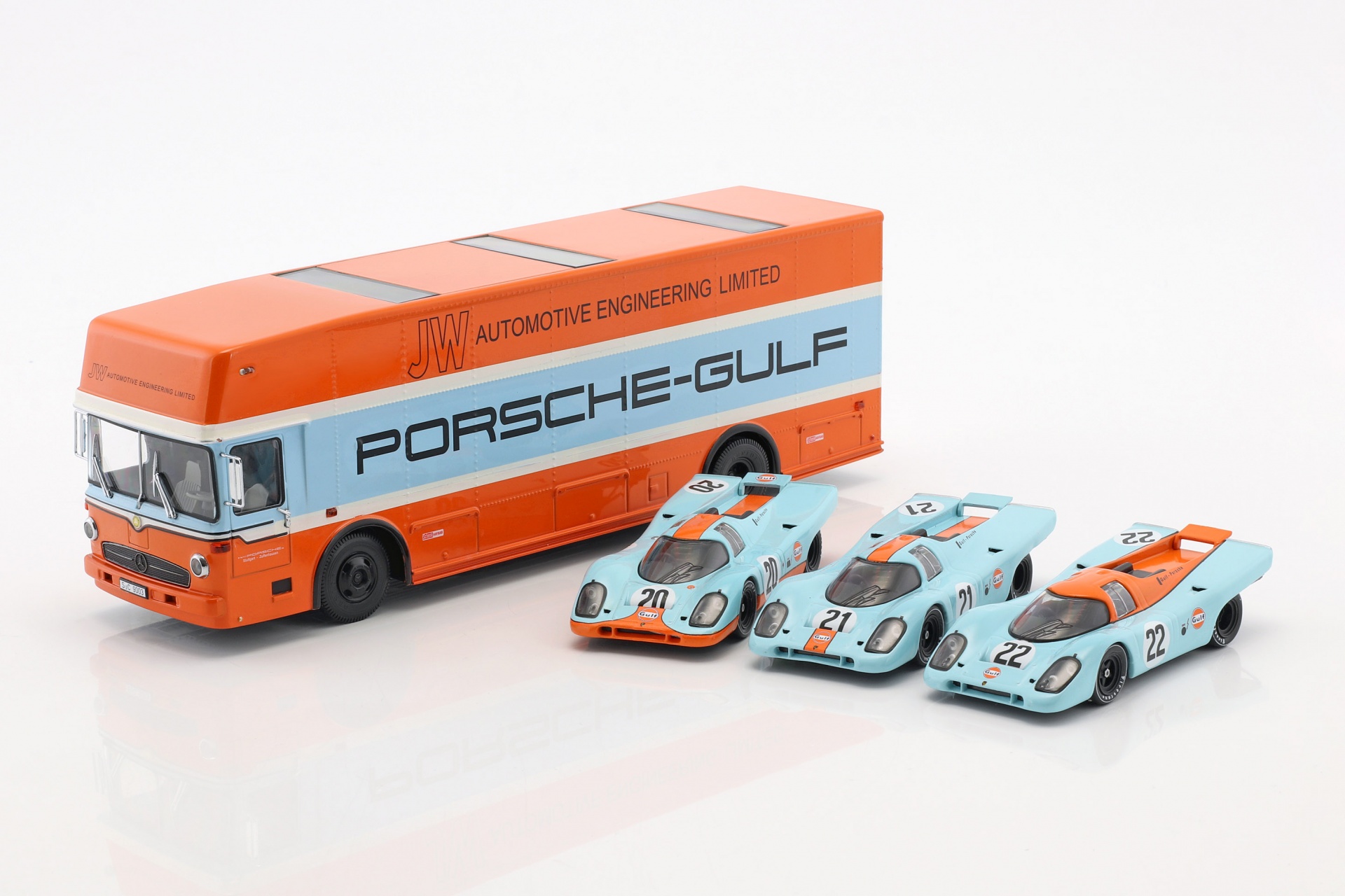 Mercedes-Benz O 317 Porsche Gulf Renntransporter Baujahr 1968  