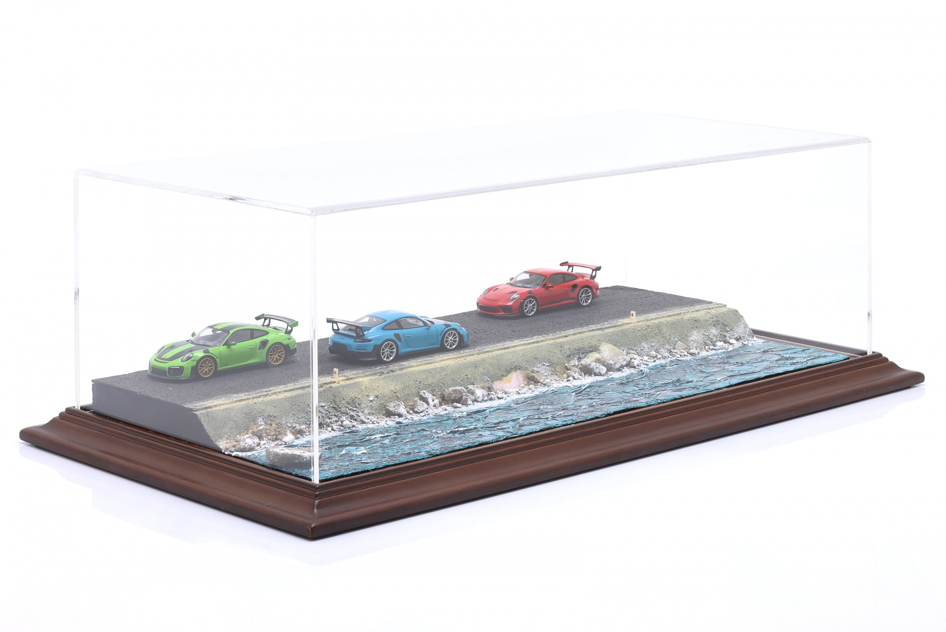 Hochwertige Acryl Vitrine mit Diorama-Bodenplatte Murefte - Sea Side  