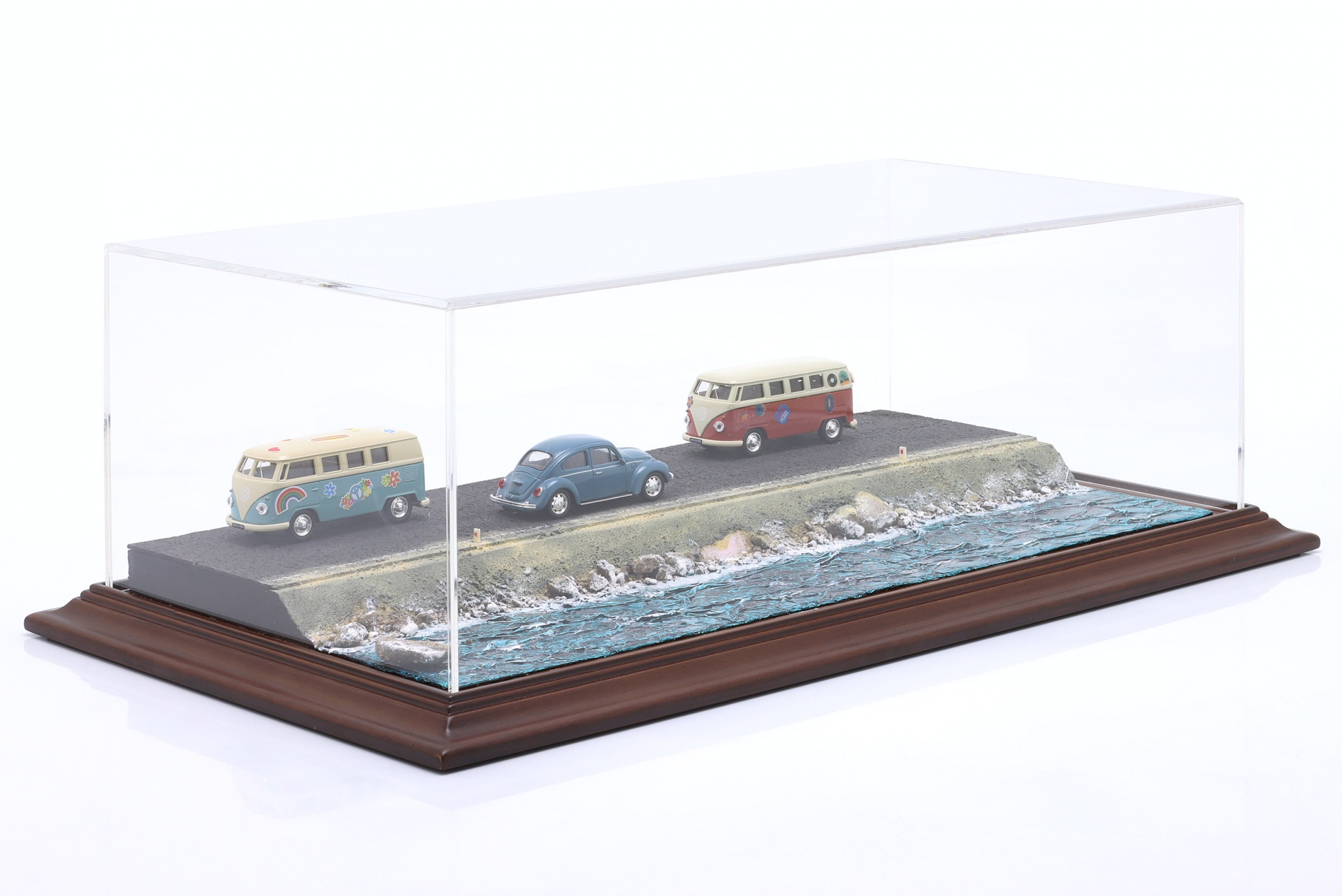 Hochwertige Acryl Vitrine mit Diorama-Bodenplatte Murefte - Sea Side  