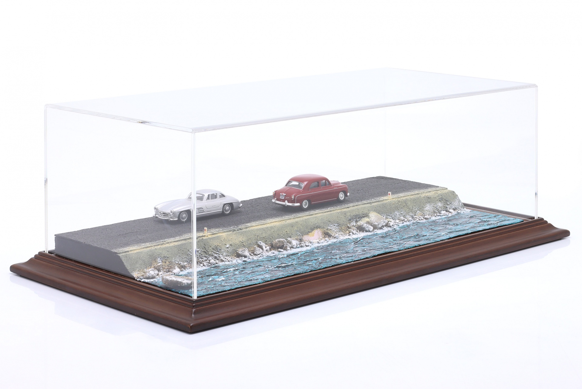 Hochwertige Acryl Vitrine mit Diorama-Bodenplatte Murefte - Sea Side  