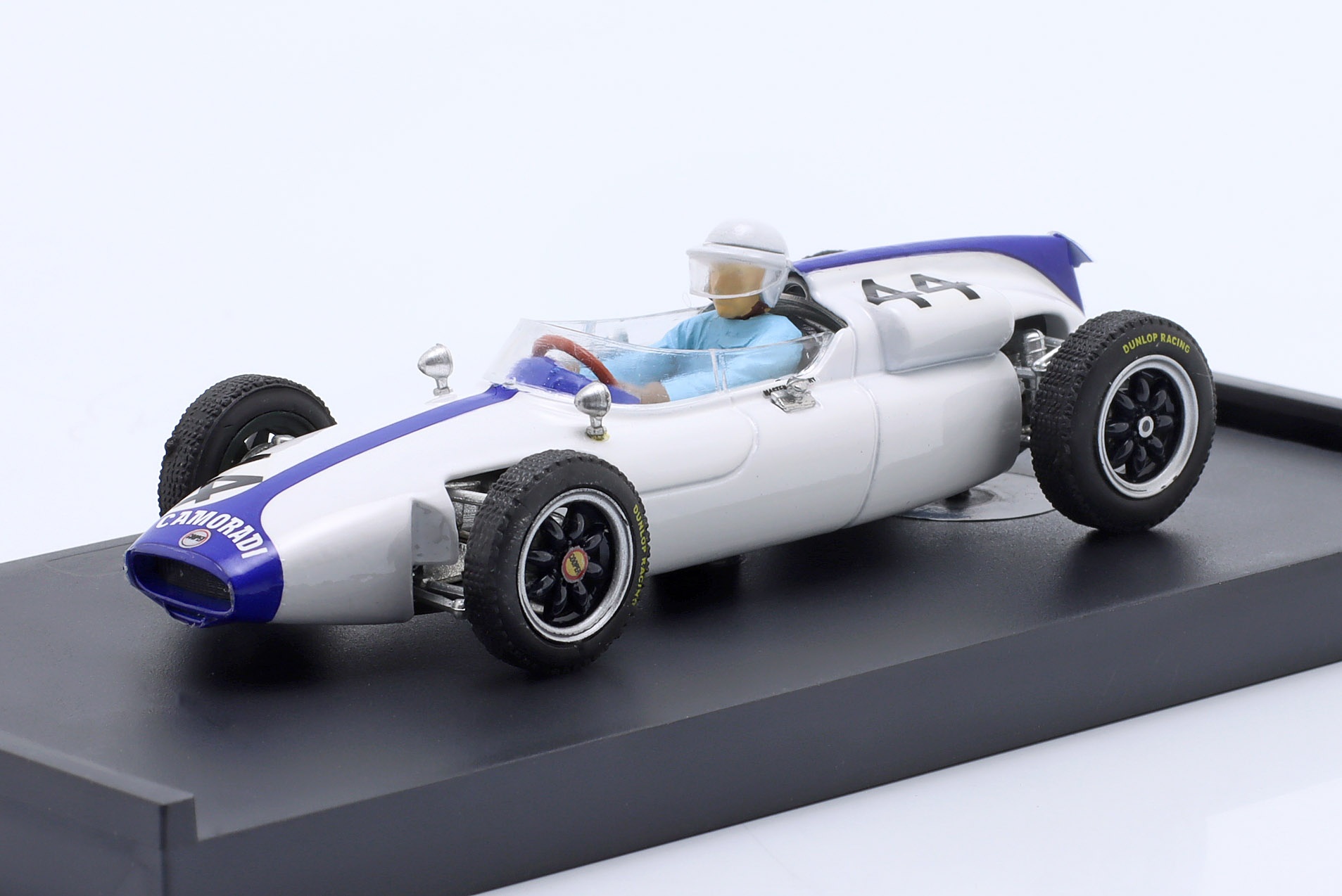 Masten Gregory Cooper T53 #44 Belgien GP Formel 1 1961 mit Fahrerfigur  