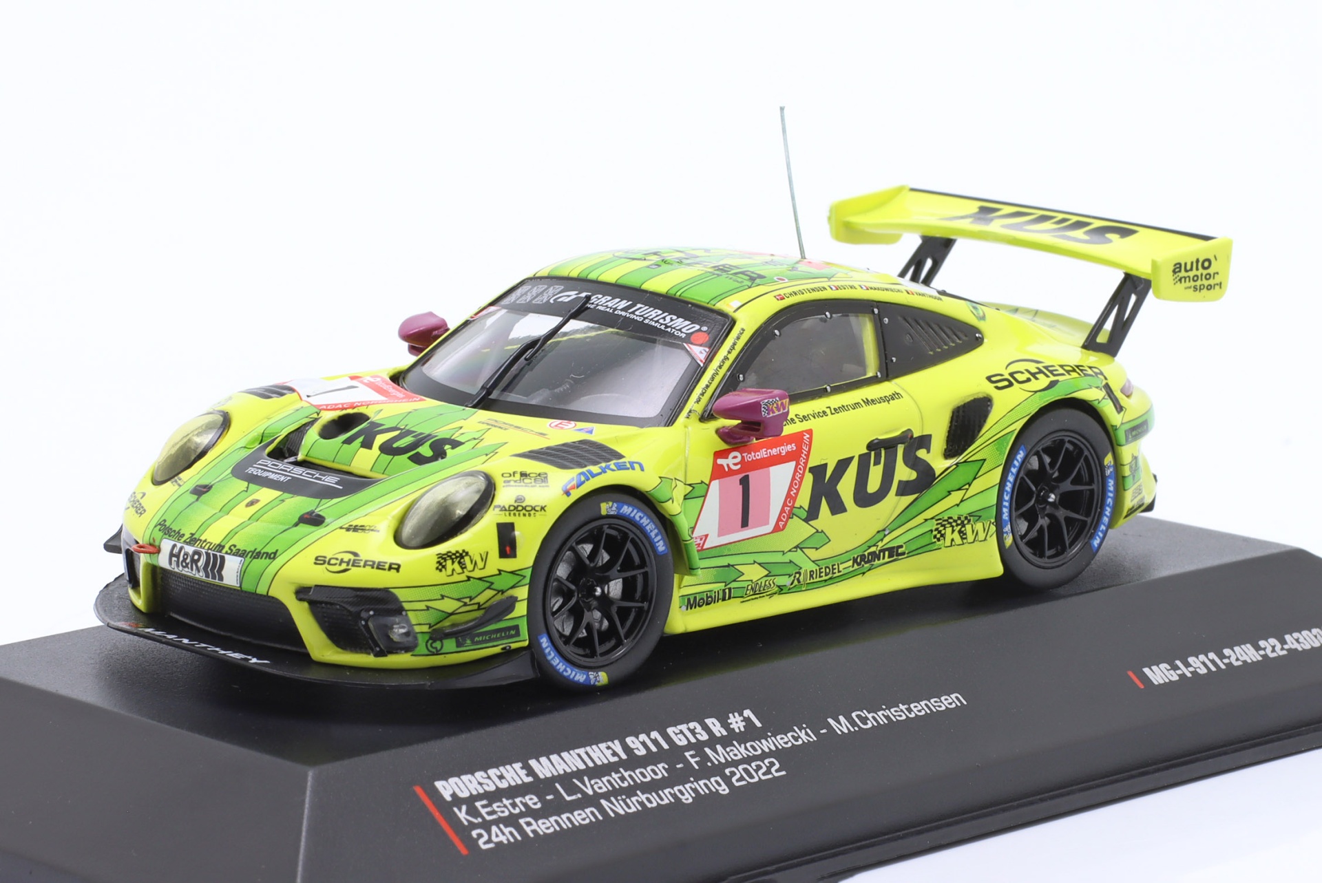 Porsche 911 GT3 R #1 24h N&uuml;rburgring 2022 Manthey Grello  