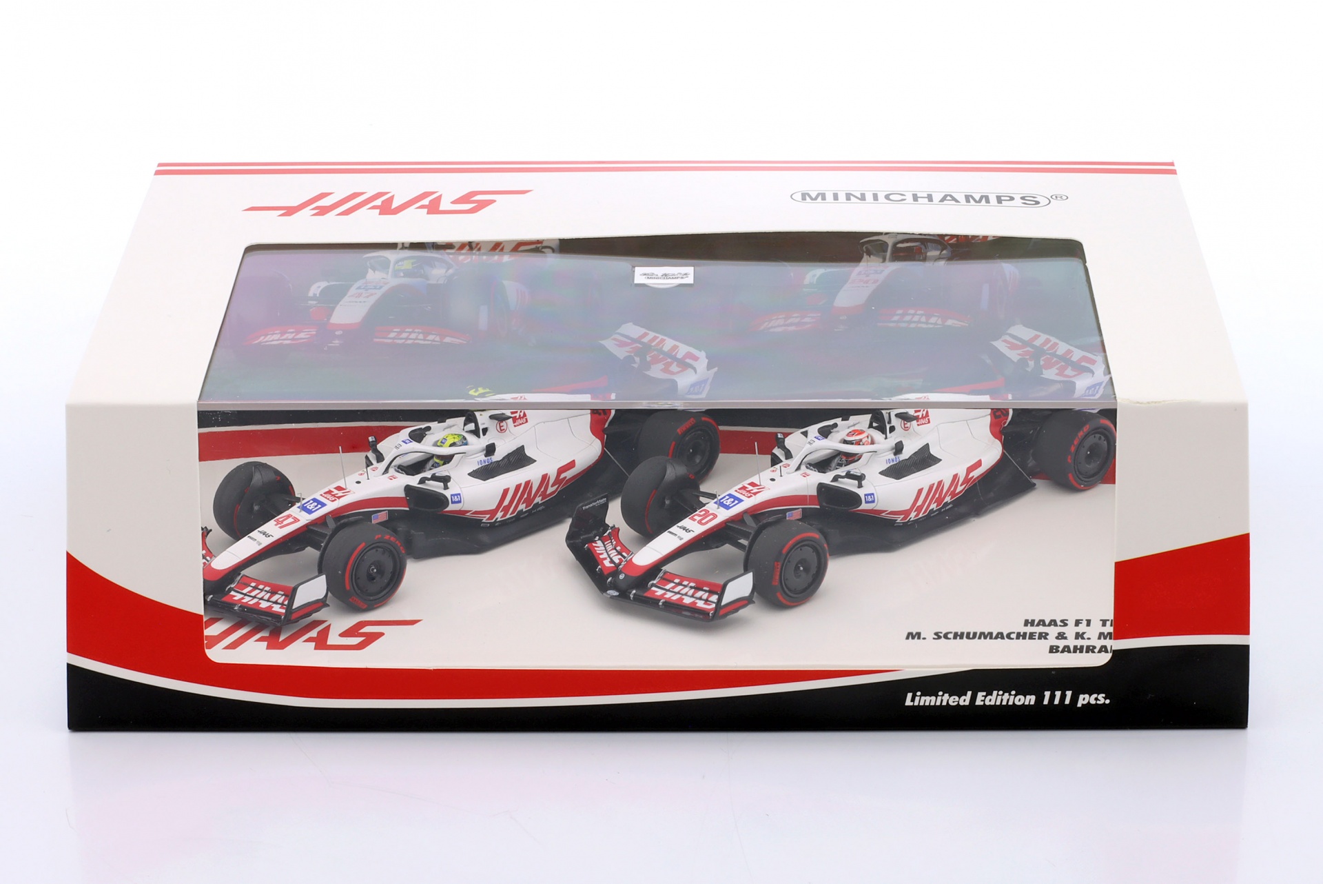 2-Car Set Schumacher #47 & Magnussen #20 Bahrain GP Formel 1 2022  