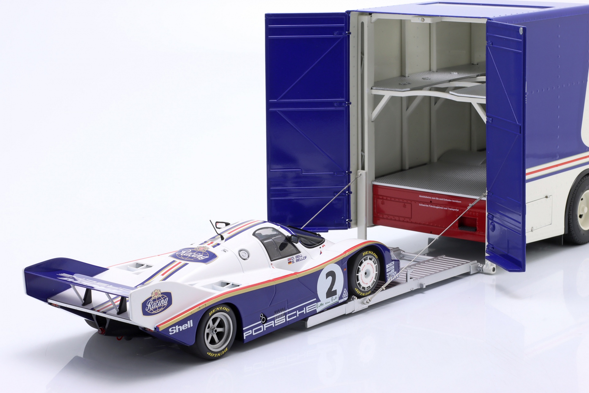 Mercedes-Benz O 317 Renntransporter Rothmans Porsche wei&szlig;  