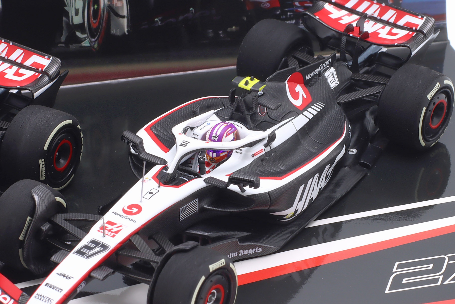 2-Car Set H&uuml;lkenberg #27 & Magnussen #20 Haas F1 Team Formel 1 2023  