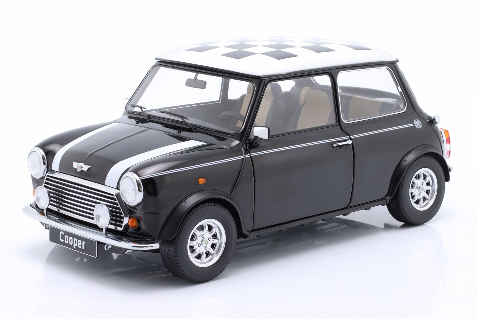 Mini Cooper LHD kariert schwarz / wei&szlig;  