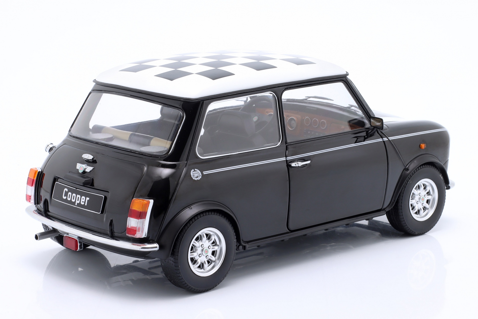 Mini Cooper LHD kariert schwarz / wei&szlig;  