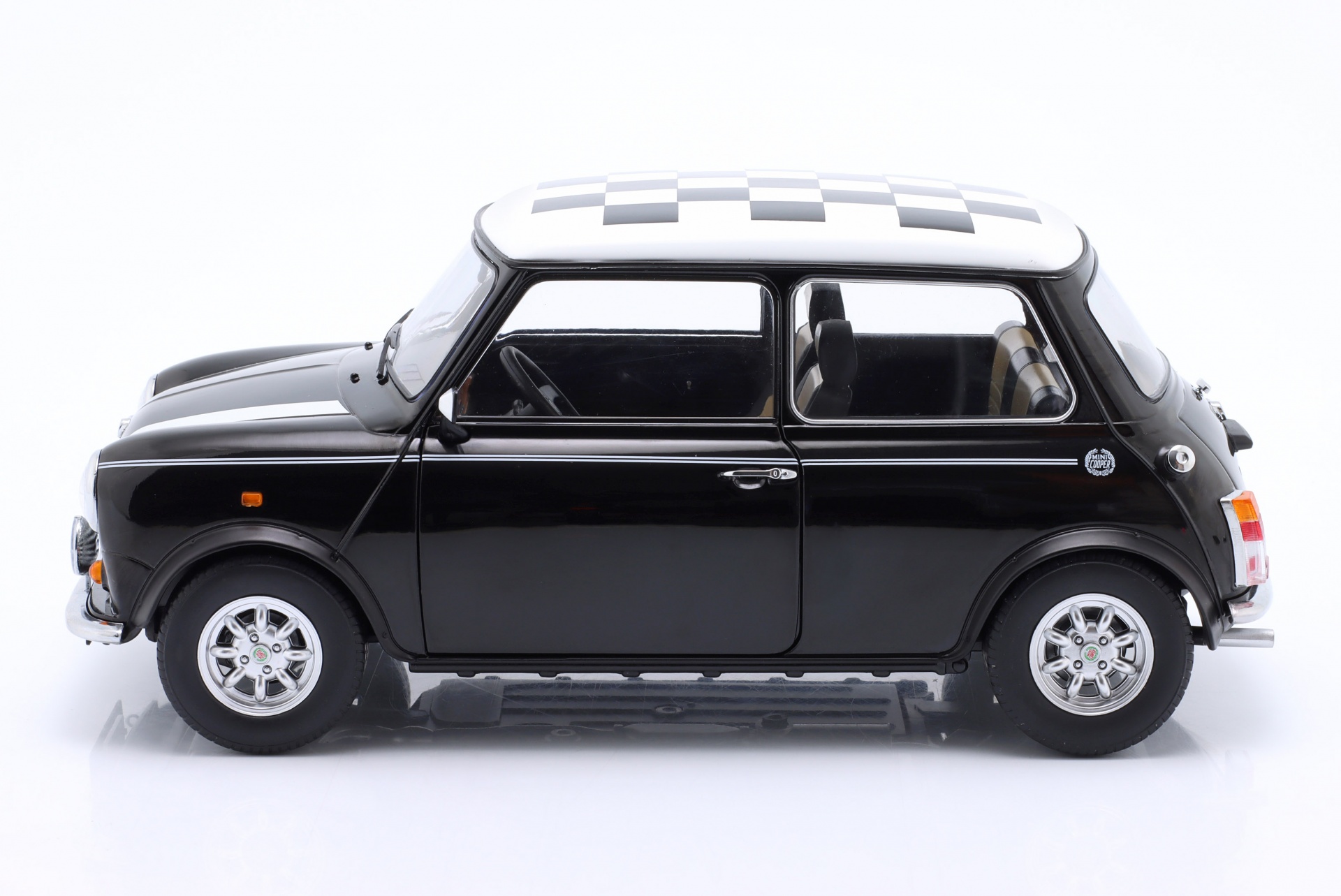 Mini Cooper LHD kariert schwarz / wei&szlig;  