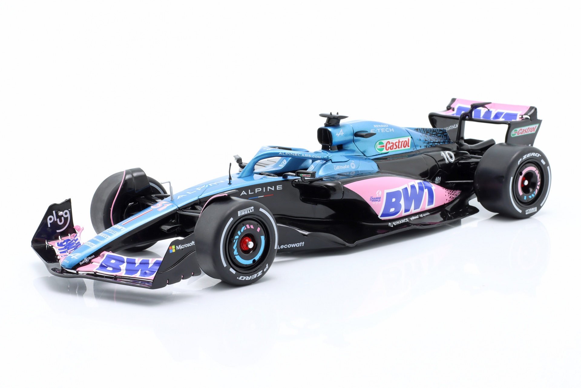 Ocon, Gasly Alpine A523 Launch Livery #31 #10 Formel 1 2023 blau  