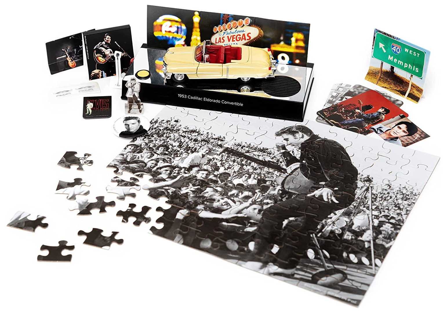 Elvis Presley Adventskalender: Cadillac Eldorado 1953 gelb  
