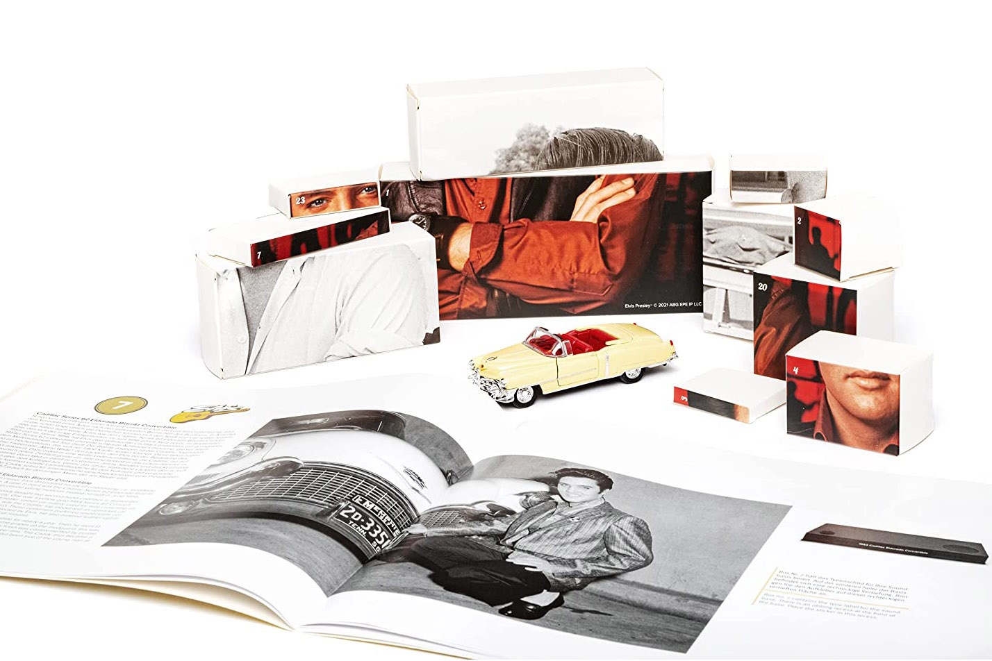 Elvis Presley Adventskalender: Cadillac Eldorado 1953 gelb  