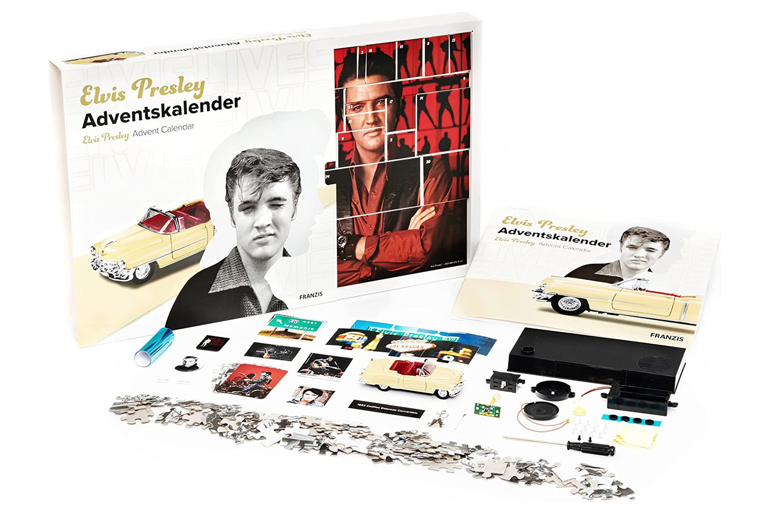 Elvis Presley Adventskalender: Cadillac Eldorado 1953 gelb  